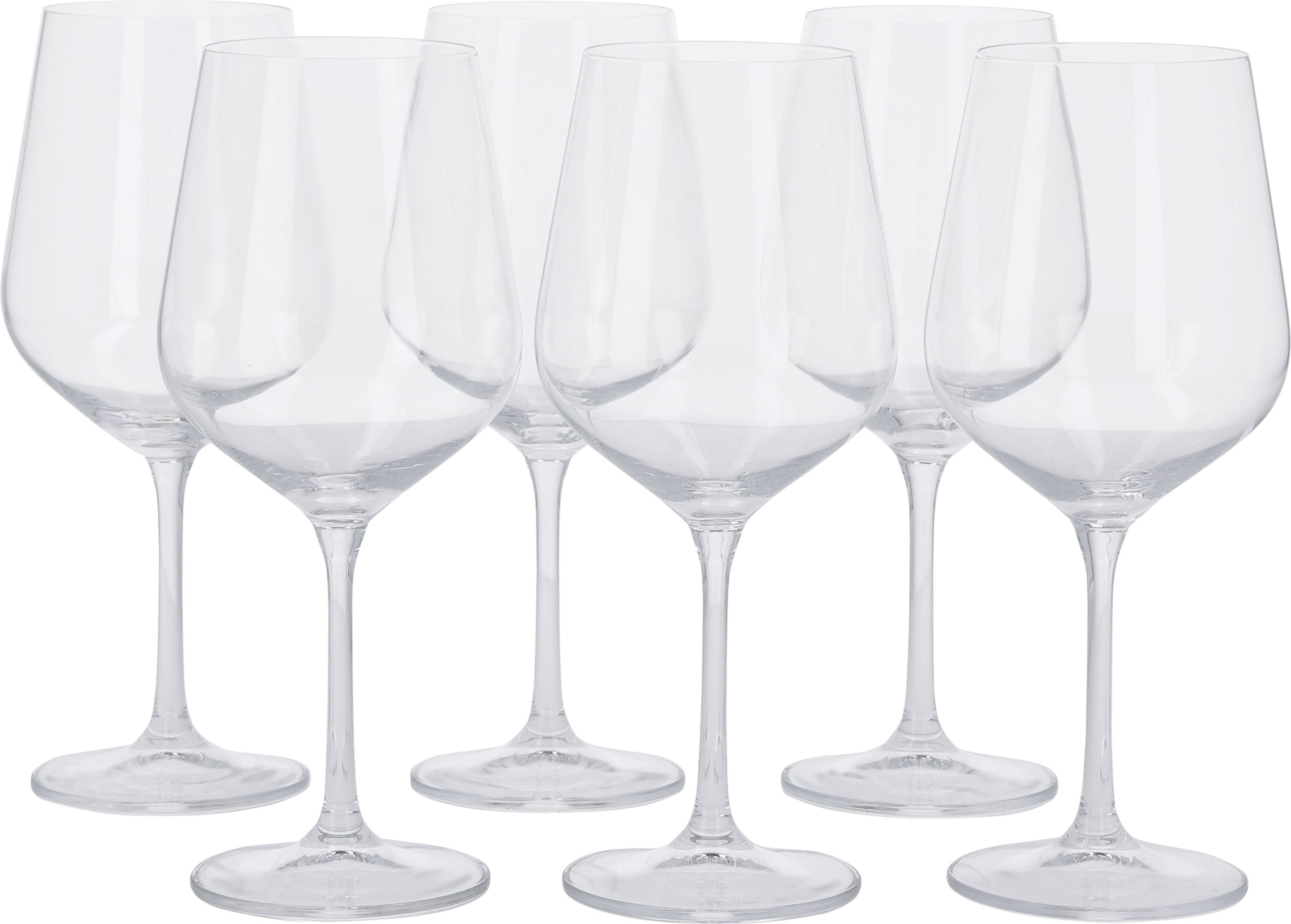 SILVERCREST® Rotwein- 6er/ Weißwein- 6er/ Sekt- 6er / Wassergläser 6er (Rotweinglas)