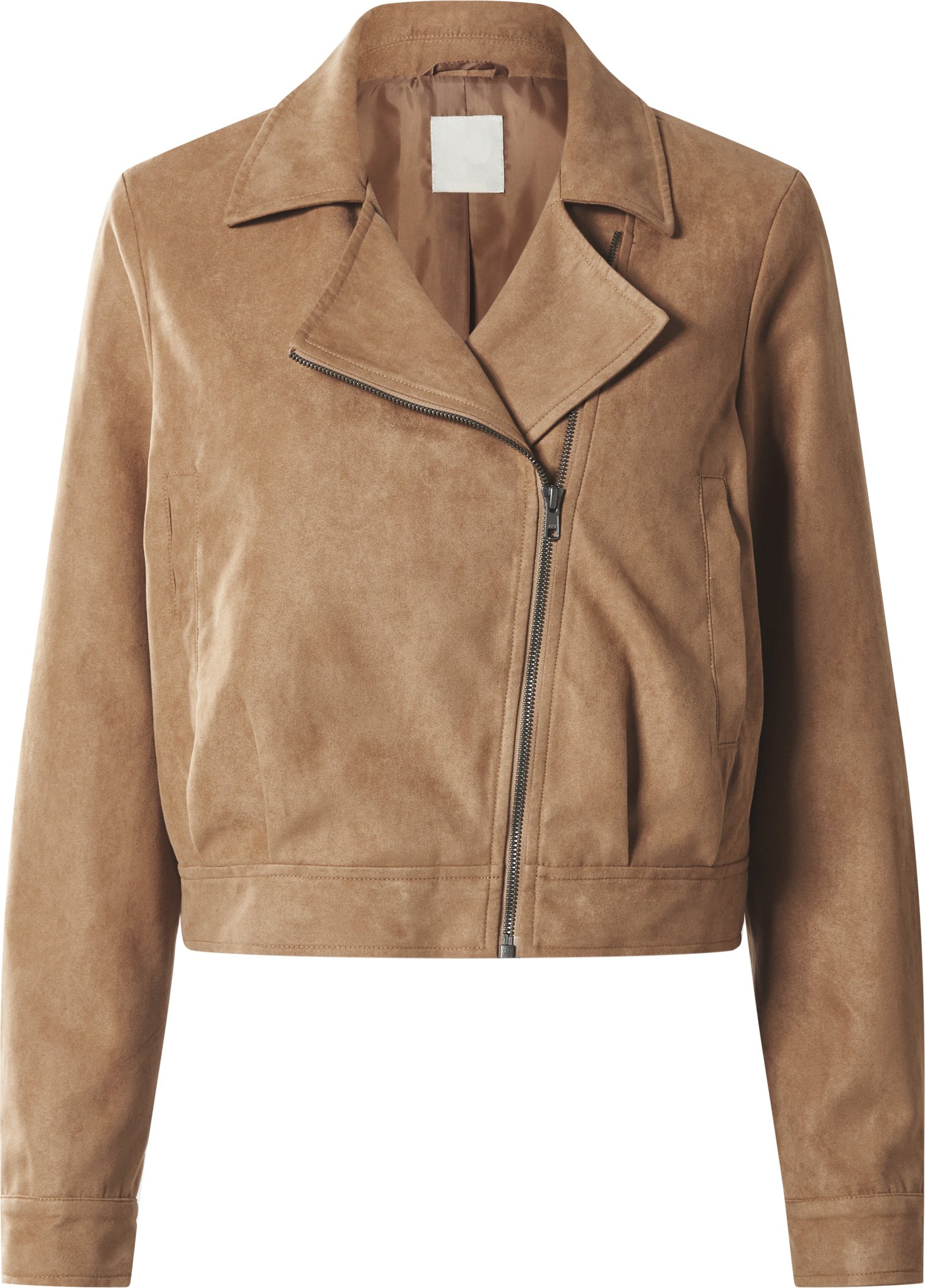 esmara® Damen Jacke Velours (Braun, M(40/42))