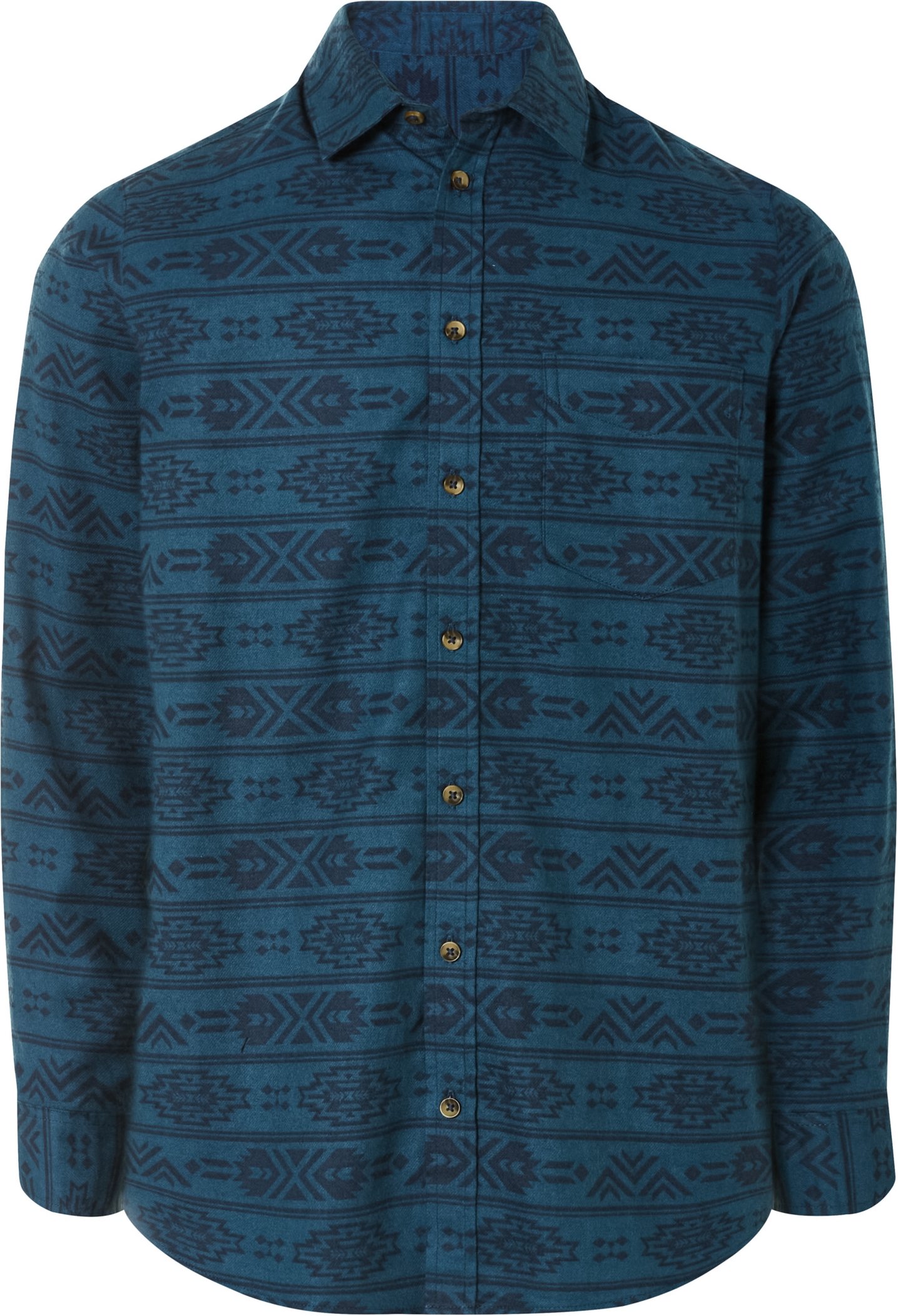 LIVERGY® Herren Freizeithemd (L(41/42), gemustert/blau/navy)