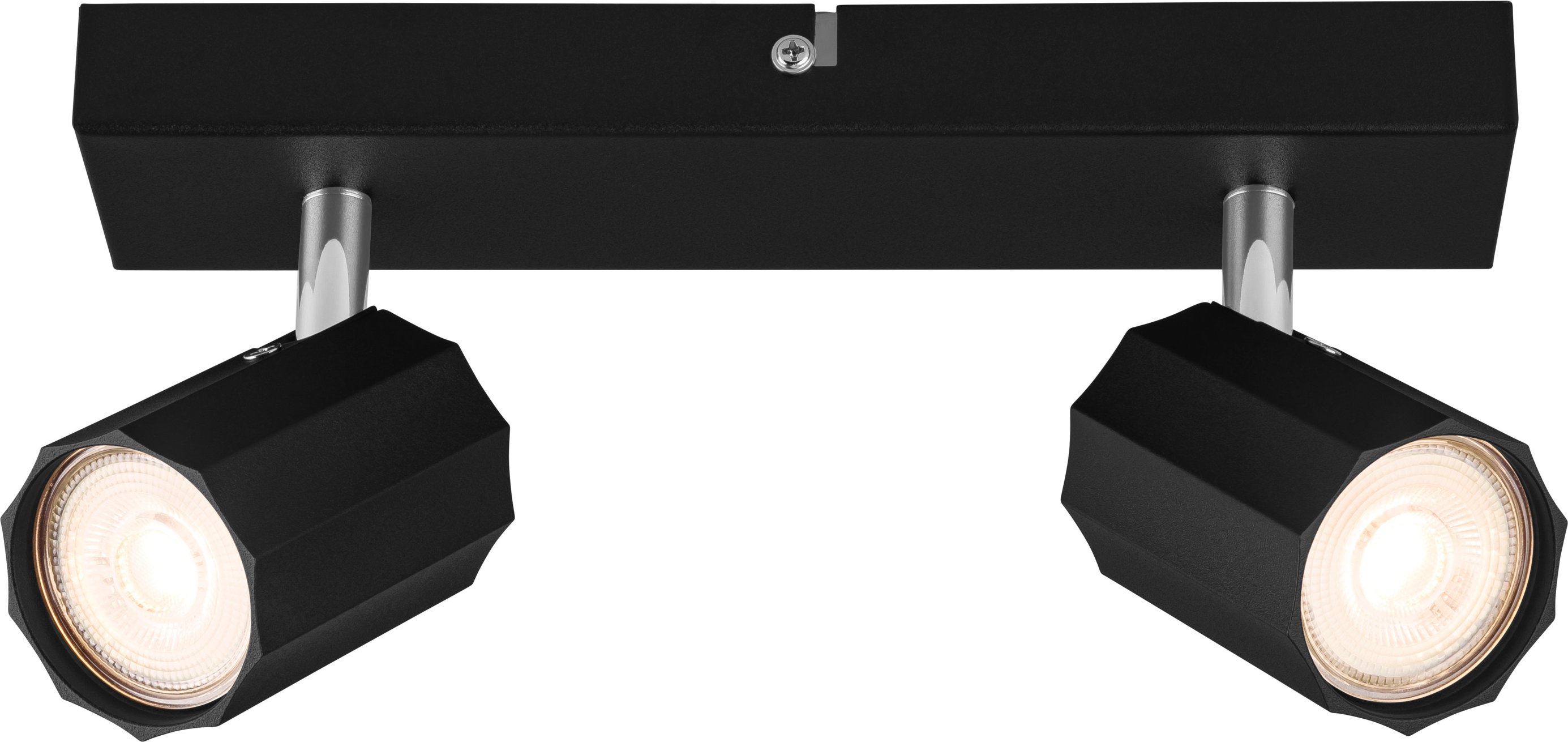 LIVARNO home Wand-/Deckenleuchte, neig- und schwenkbare Spots (Schwarz)