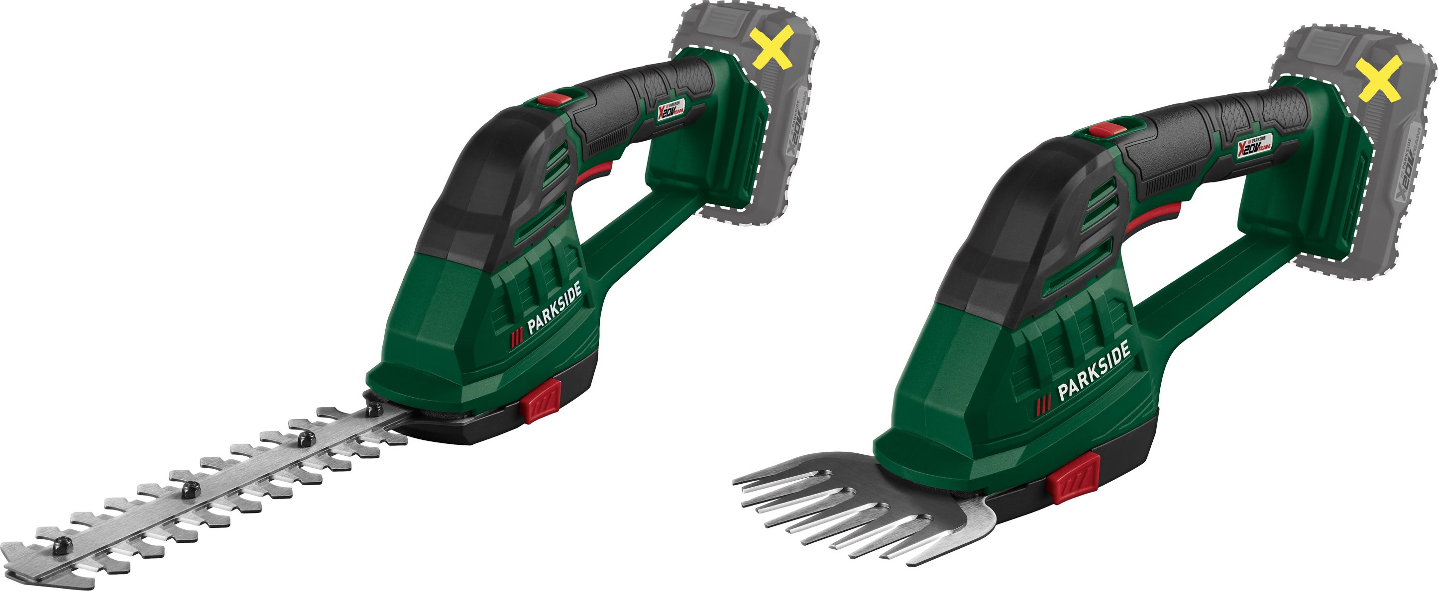 PARKSIDE® 20 V / Akku-Gras- und Strauchschere »PAGS 20-Li A1«, ohne Akku und Ladegerät