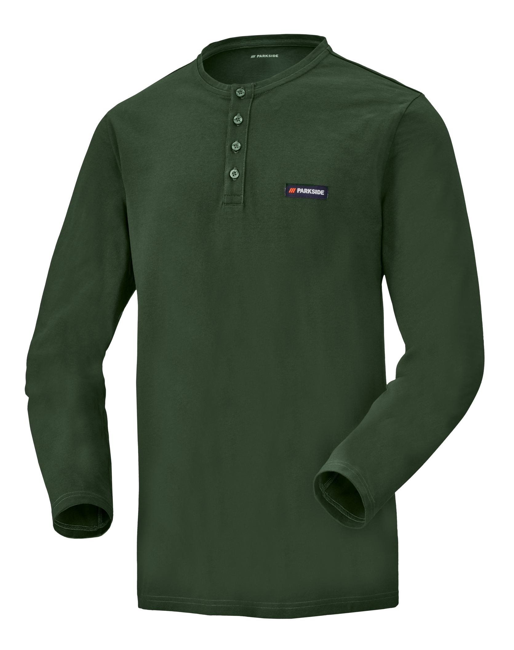 Thumbnail - PARKSIDE® Herren Langarmshirt, mit Baumwolle (Grün, M (48/50))