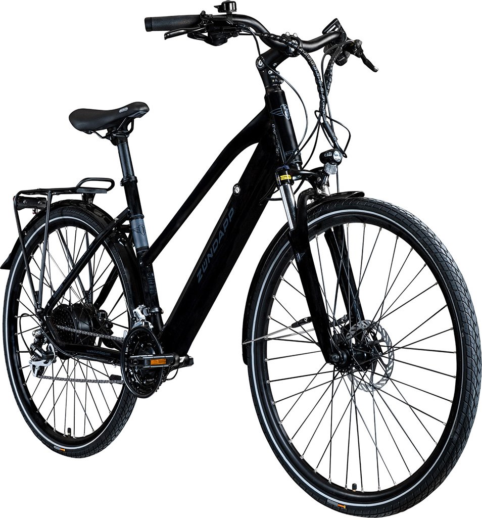 Zündapp Z810 E-Trekkingbik, schwarz/grau, Damen (Damen, Schwarz/Grau)