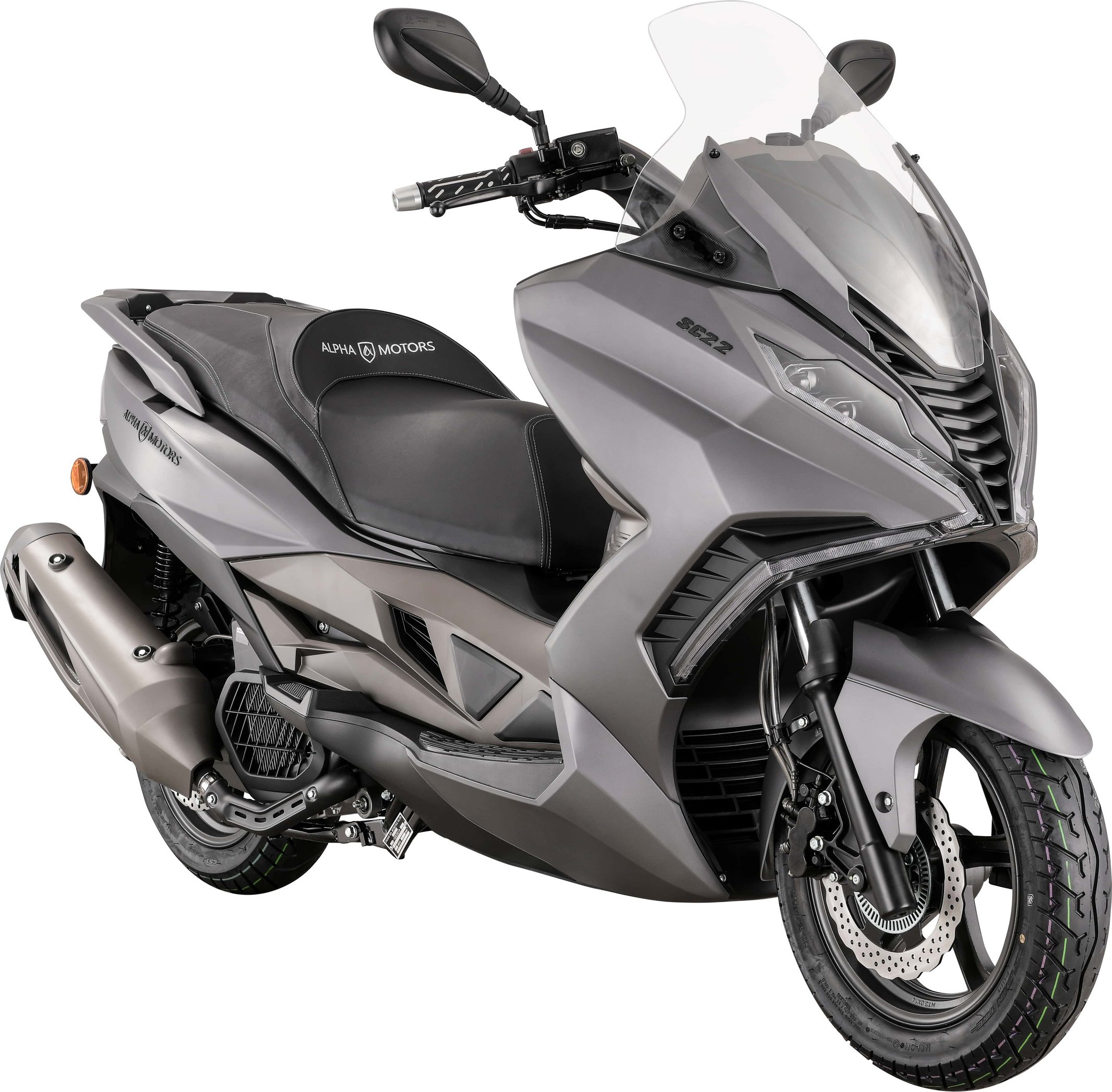 Alpha Motors Motorroller Sport Cruiser 22 125 ccm 95 km/h EURO 5 (Grau)