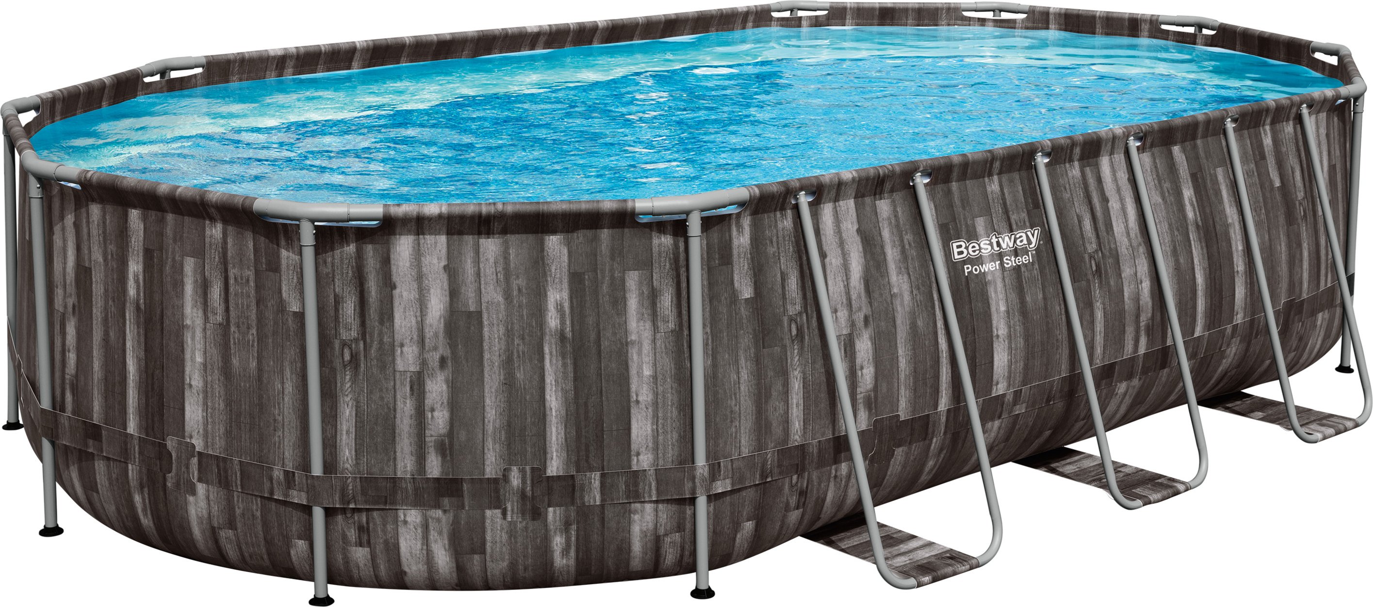 Thumbnail - Bestway Power Steel™ Frame Pool Komplett-Set mit Filterpumpe, ca. L 610 x B 366 x H 122 cm""