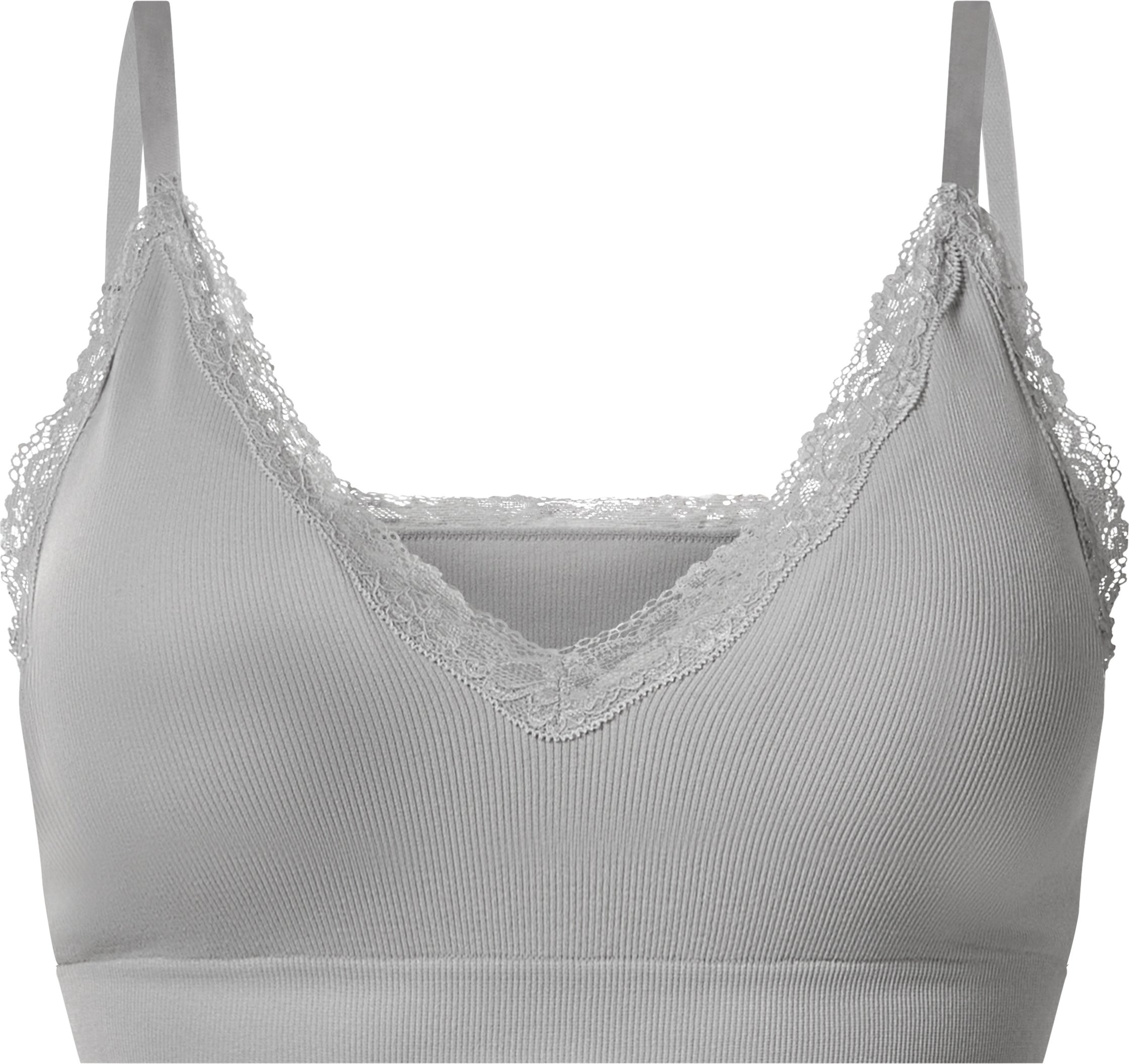 esmara® Damen Bustier Rippe (Hellgrau, M(40/42))