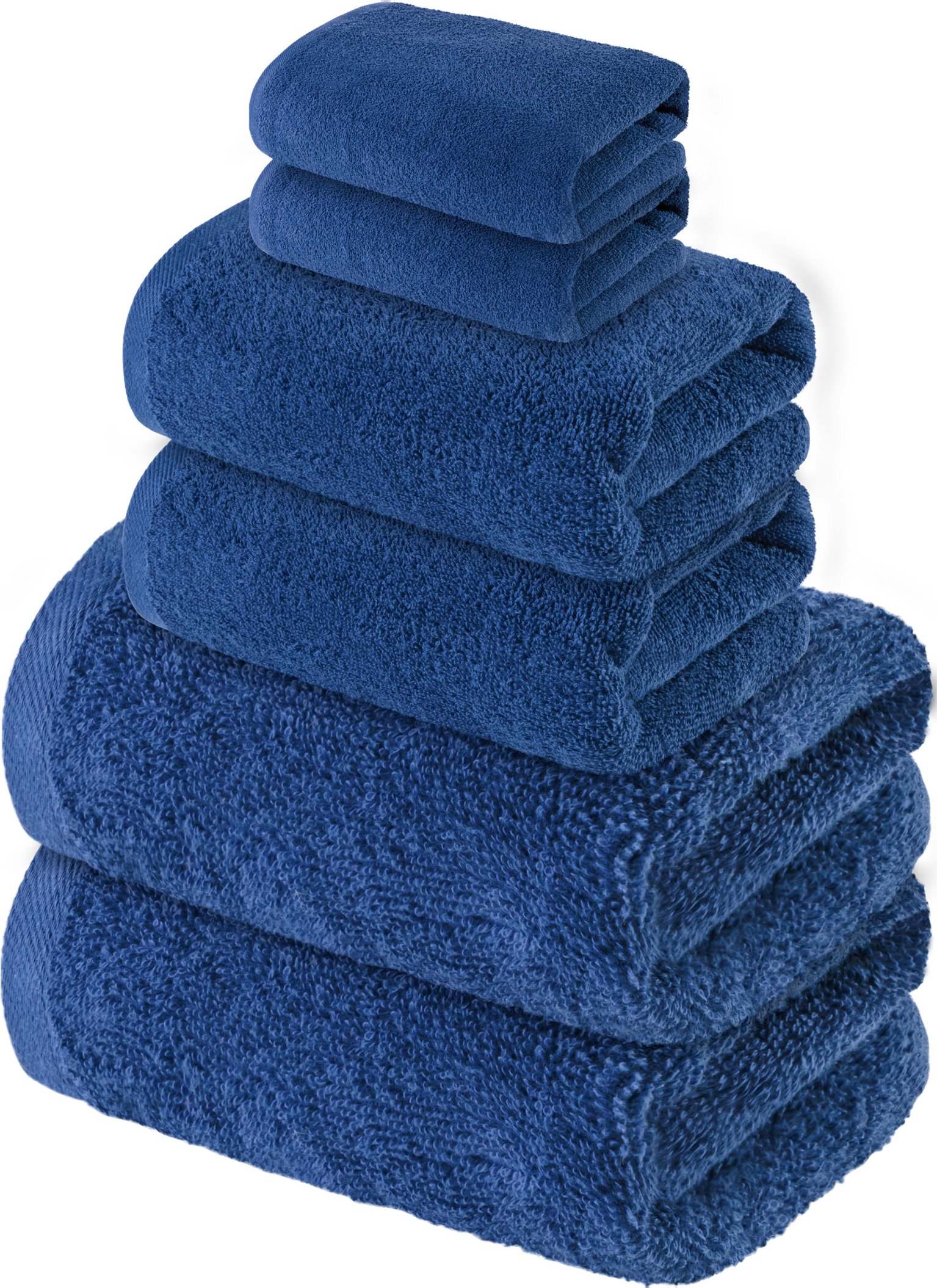 LIVARNO home Frottier-Set Basic 350gsm 6tlg. (Blau)