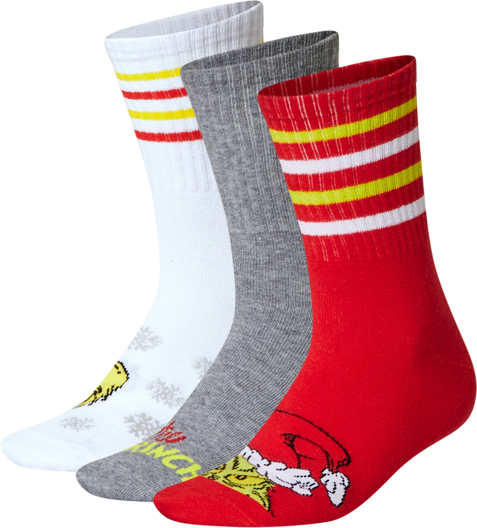 Socken, 3 Paar (rot/weiß/grau, 39-42)