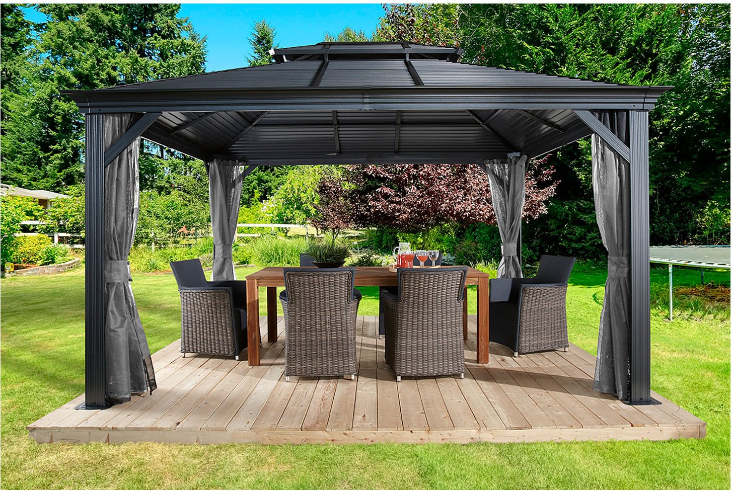 SOJAG Canada Aluminium Pavillon »Mykonos«, 10 x 14