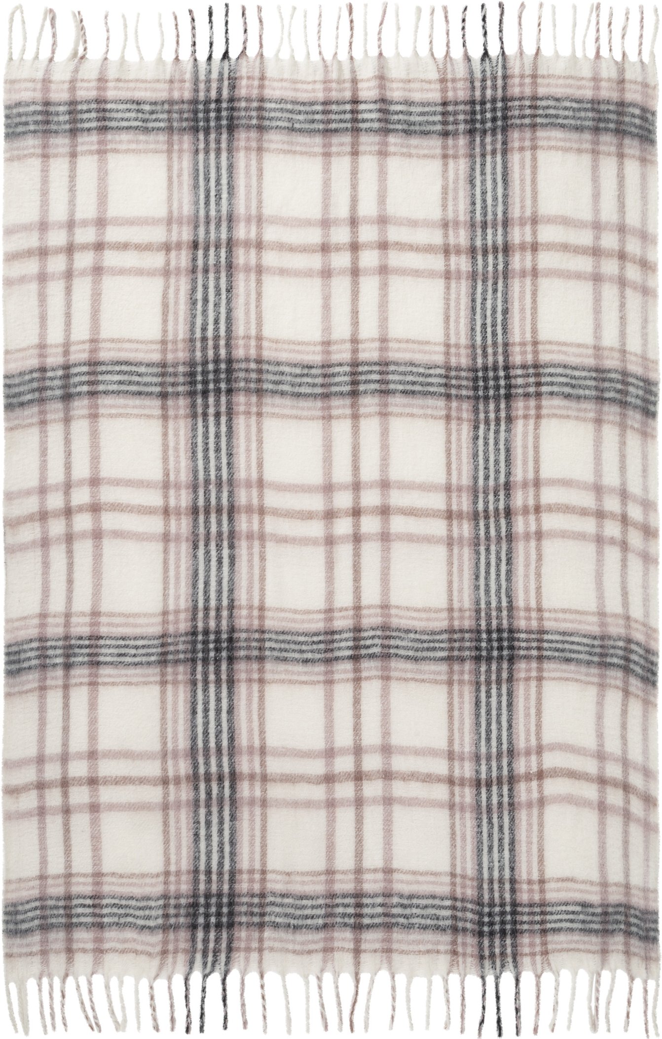 LIVARNO home Decke Jacquard (hell/karo)