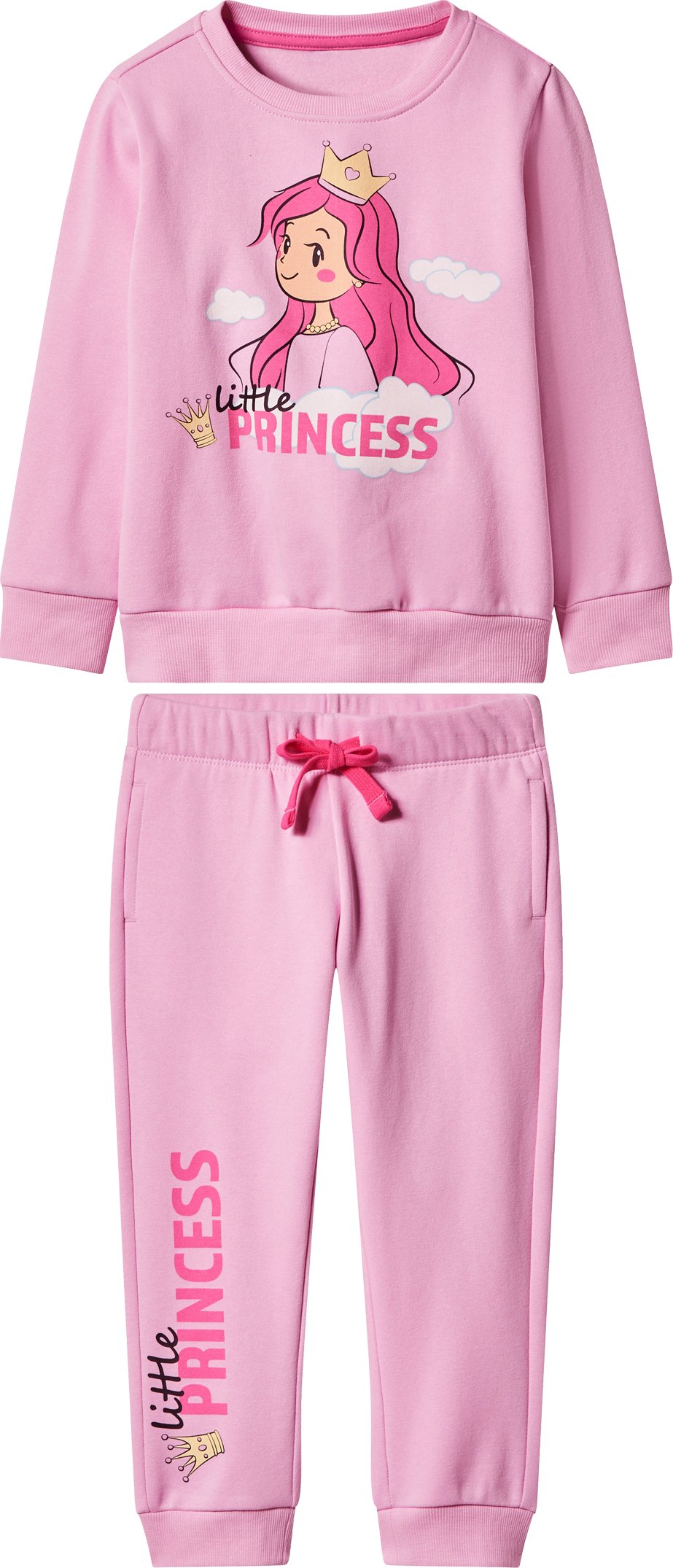 Thumbnail - lupilu® Kinder Sweatanzug, 2-teilig (Rosa, 110/116)
