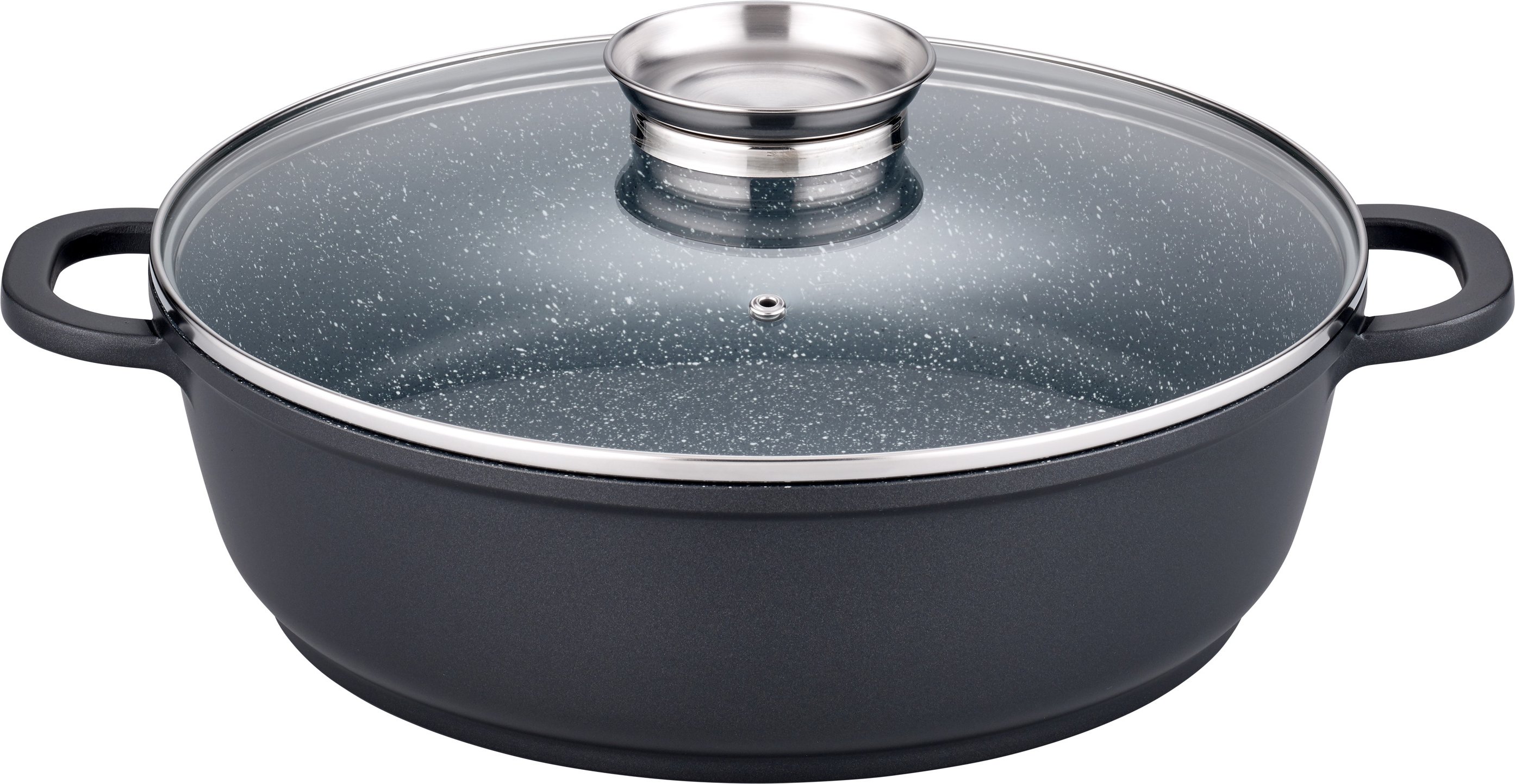 GSW Servierpfanne Gourmet GRANIT mit Aromadeckel (32 cm)