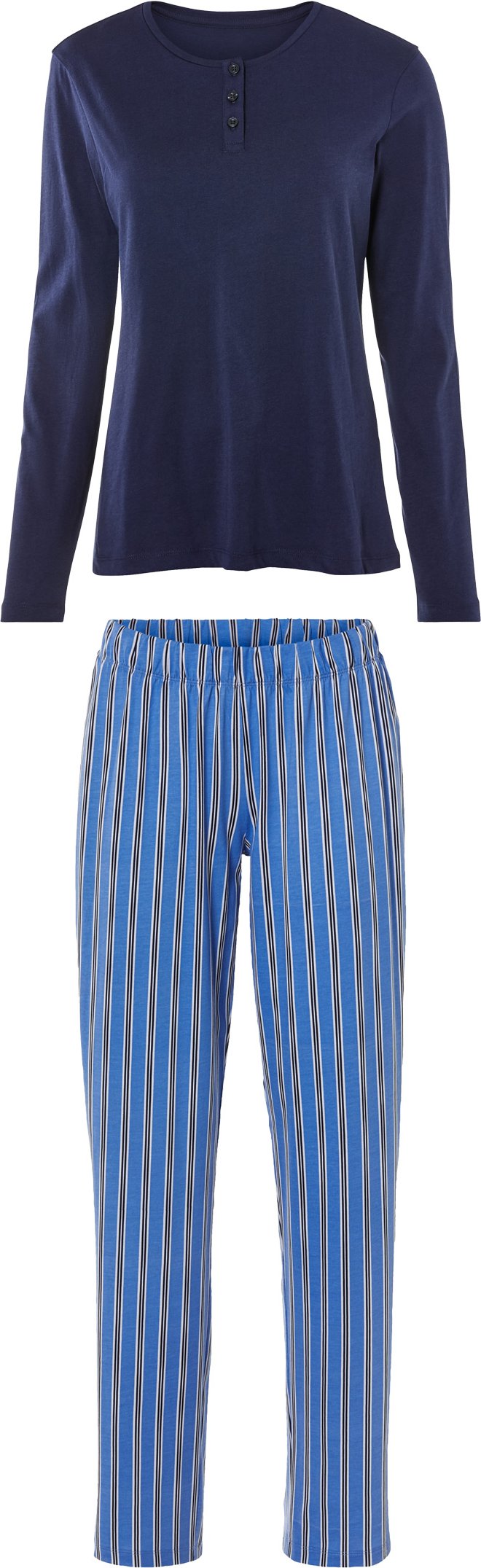 esmara® Damen Pyjama lang (XL (48/50))