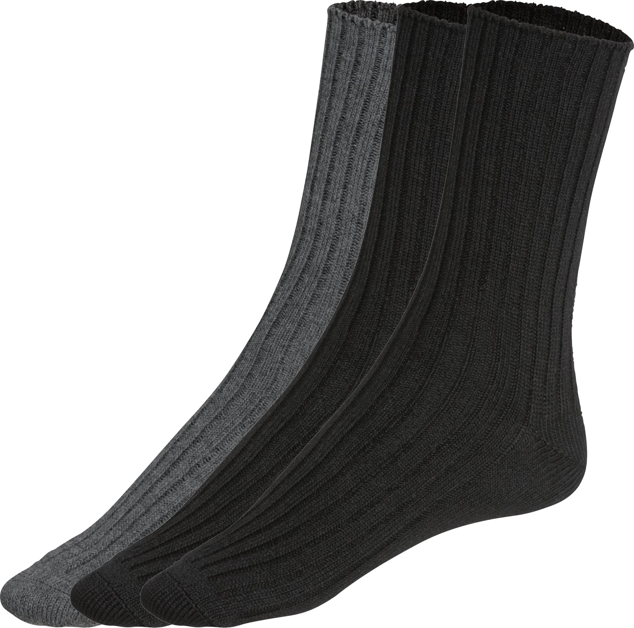 Thumbnail - LIVERGY® Herren Haussocken Strick Thermo (Schwarz/Grau, 39/42)