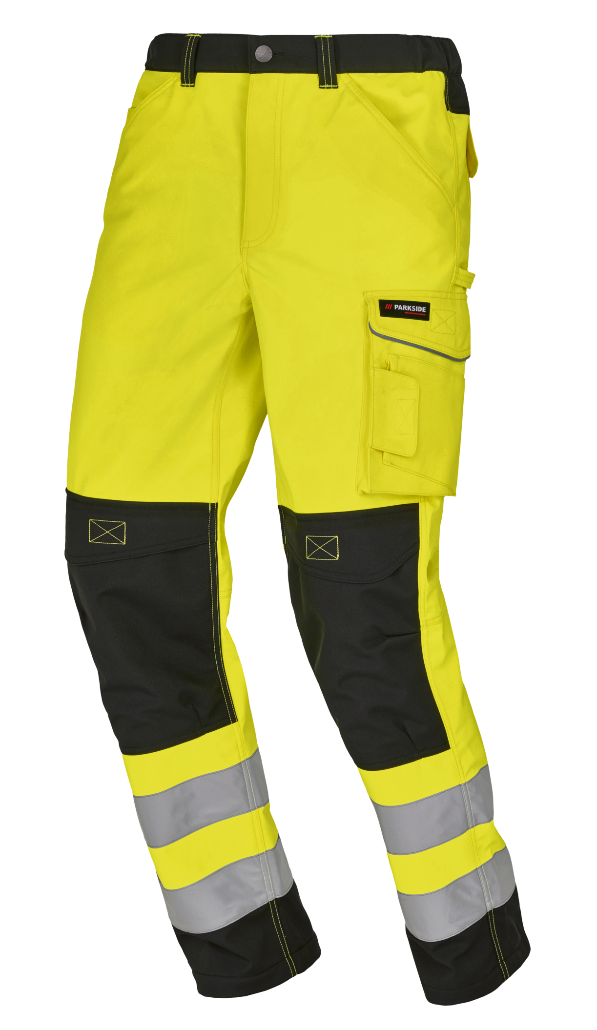 Thumbnail - PARKSIDE PERFORMANCE® Herren Softshell-Arbeitsbundhose, reflektierend (Gelb, 50)
