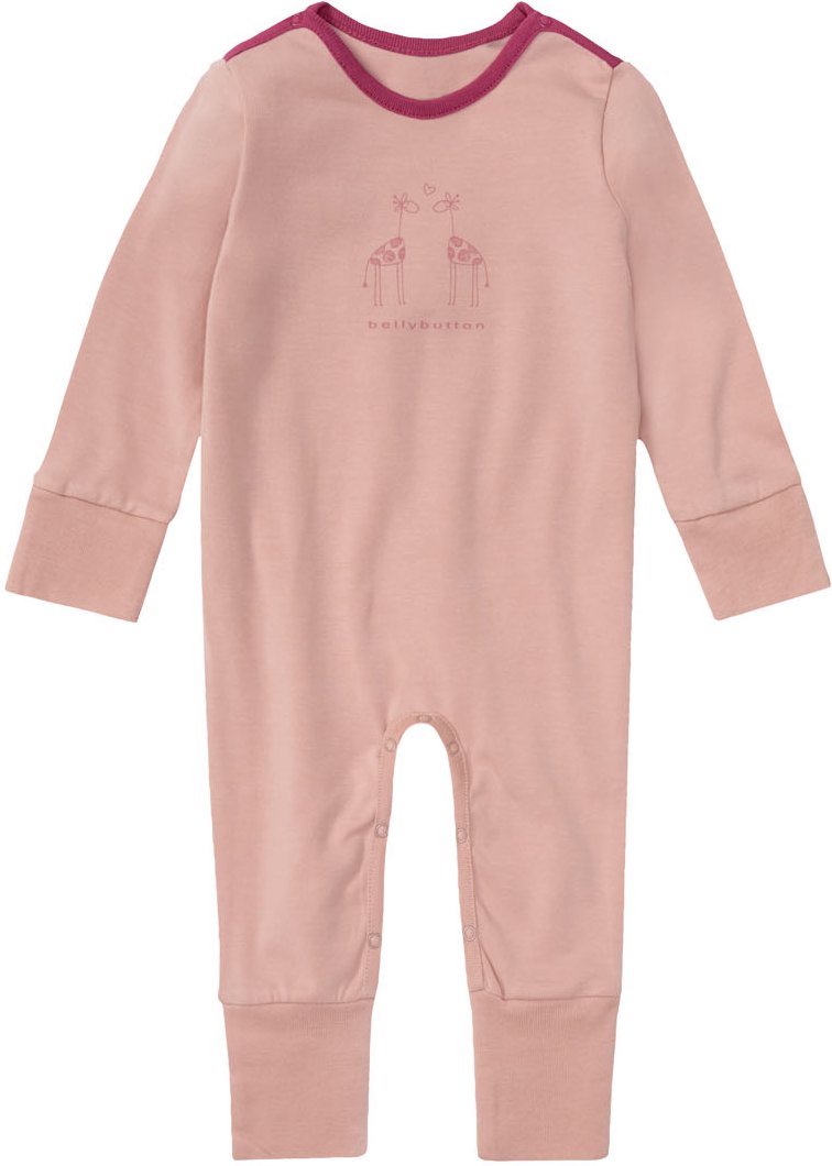 bellybutton Baby Mädchen Jungen Schlafoverall mit umstülpbarem Fußteil (Rosa, 68)