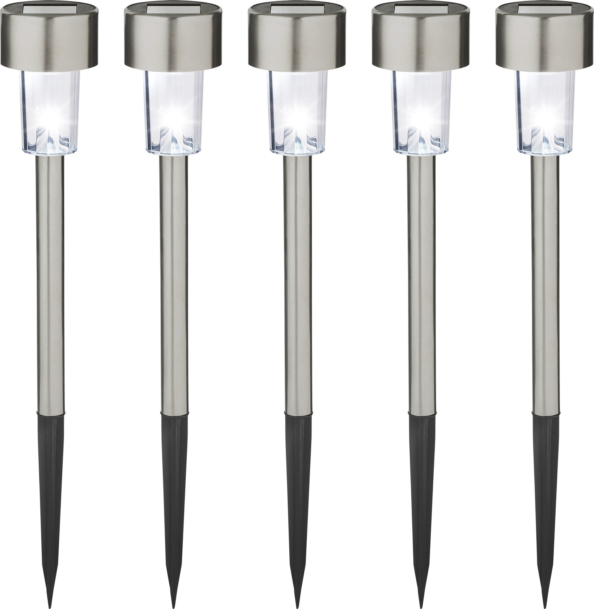 LIVARNO® LED-Solarleuchten, 5 Stück