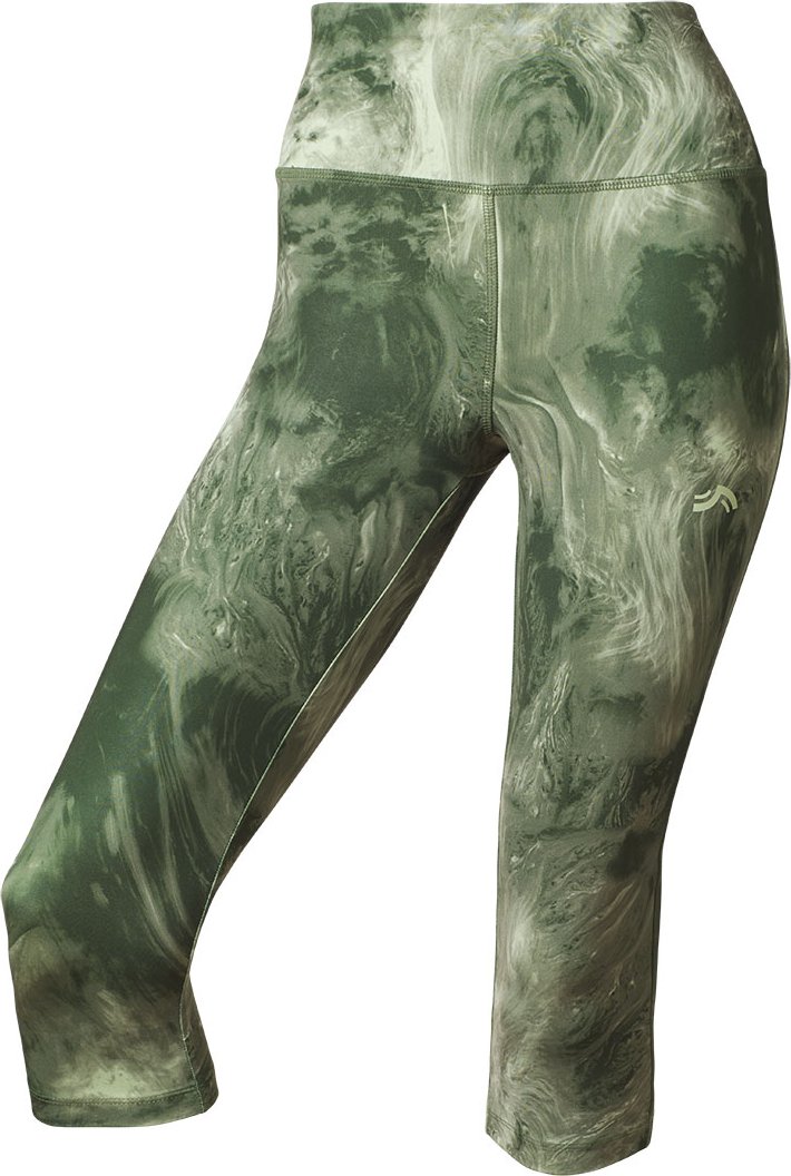 CRIVIT Damen Funktionscapri Fitness (Grün, XS (32/34))