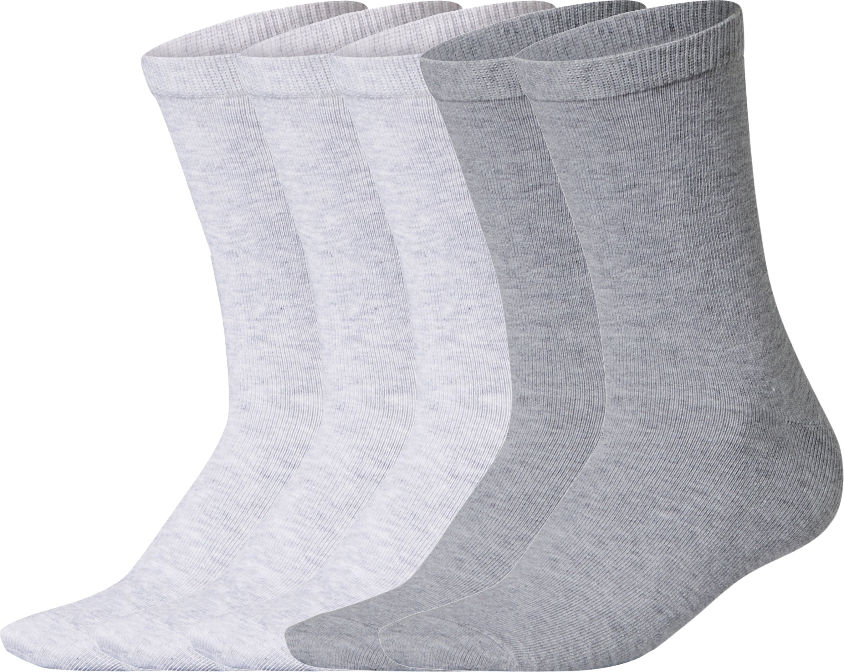 esmara® Damen Socken, 5 Paar (hellgrau, 35-38)