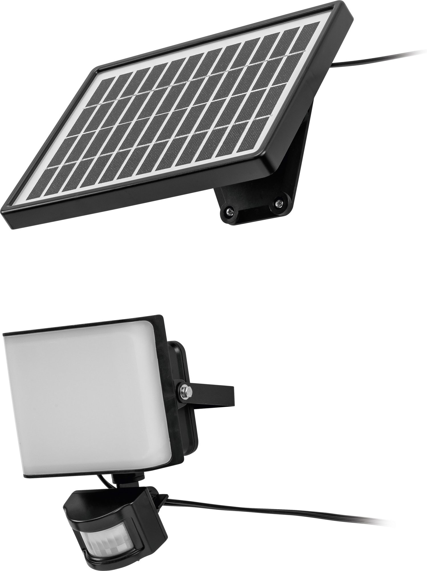 LIVARNO® Strahler LED Solar mit Bewegungsmelder (Schwarz)