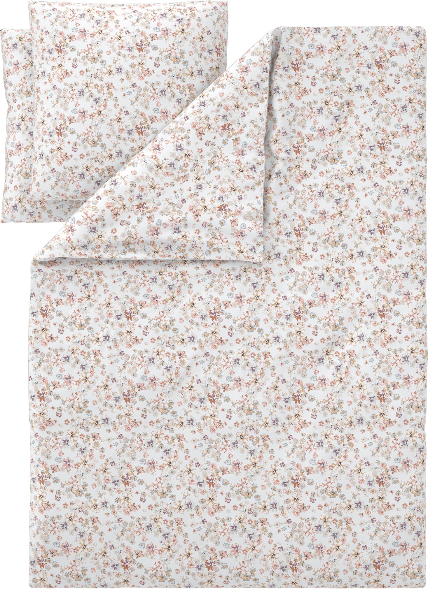 LIVARNO® Bettwäsche Satin 200 x 220 cm (Blumen/weiß)