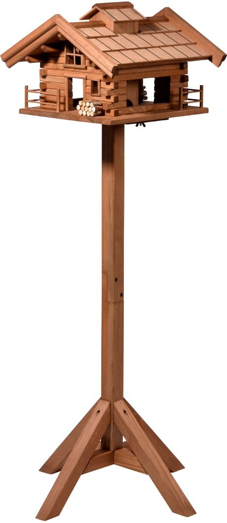 dobar Vogelfutterhaus »Tirol«, inkl. Standfuß, H 117 cm, aus Holz