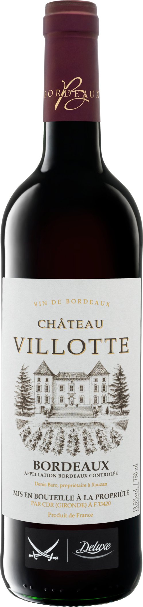 Sansibar Deluxe Château Villotte Bordeaux AOC trocken, Rotwein 2022