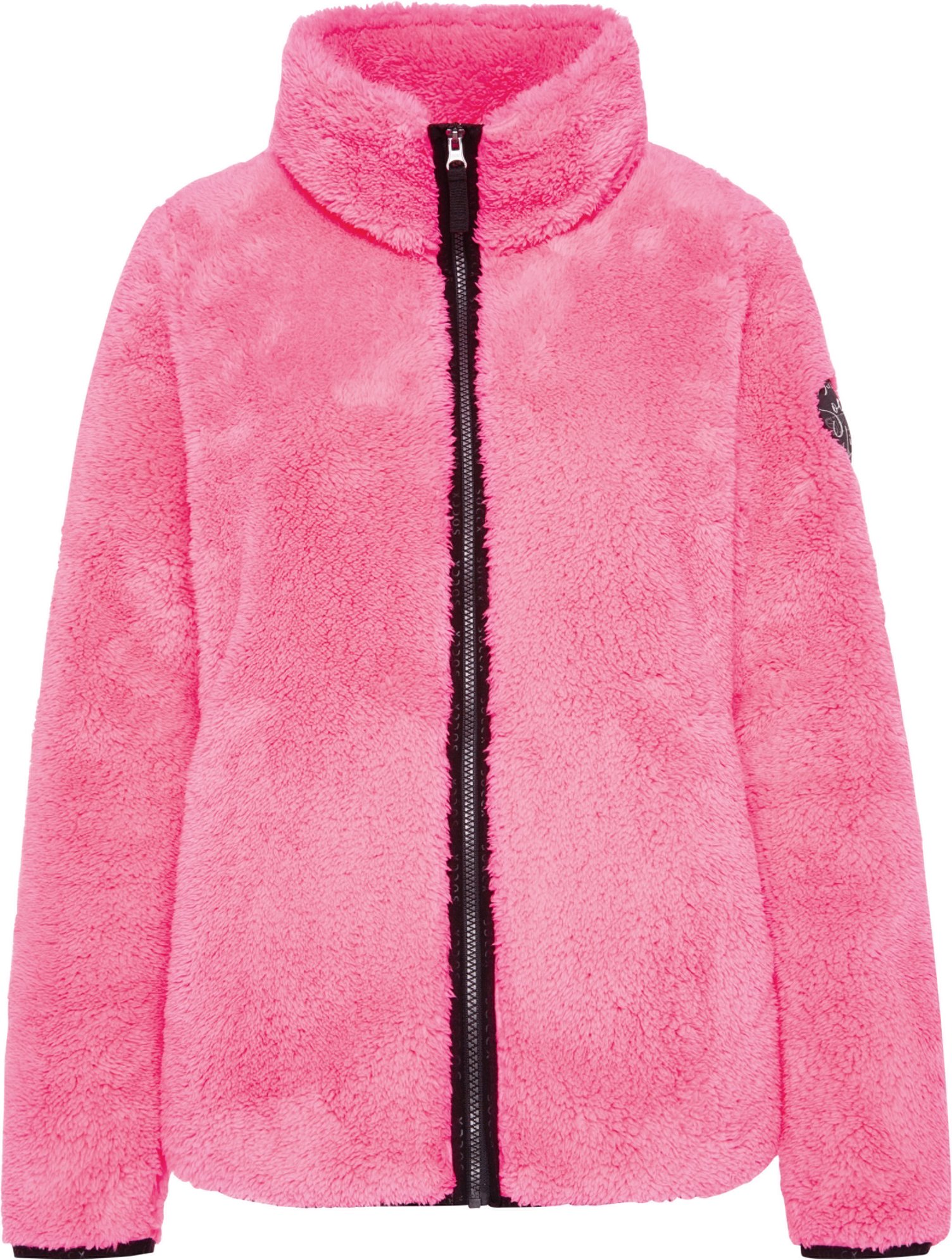 Soccx Damen Teddyjacke (neonpink, L)