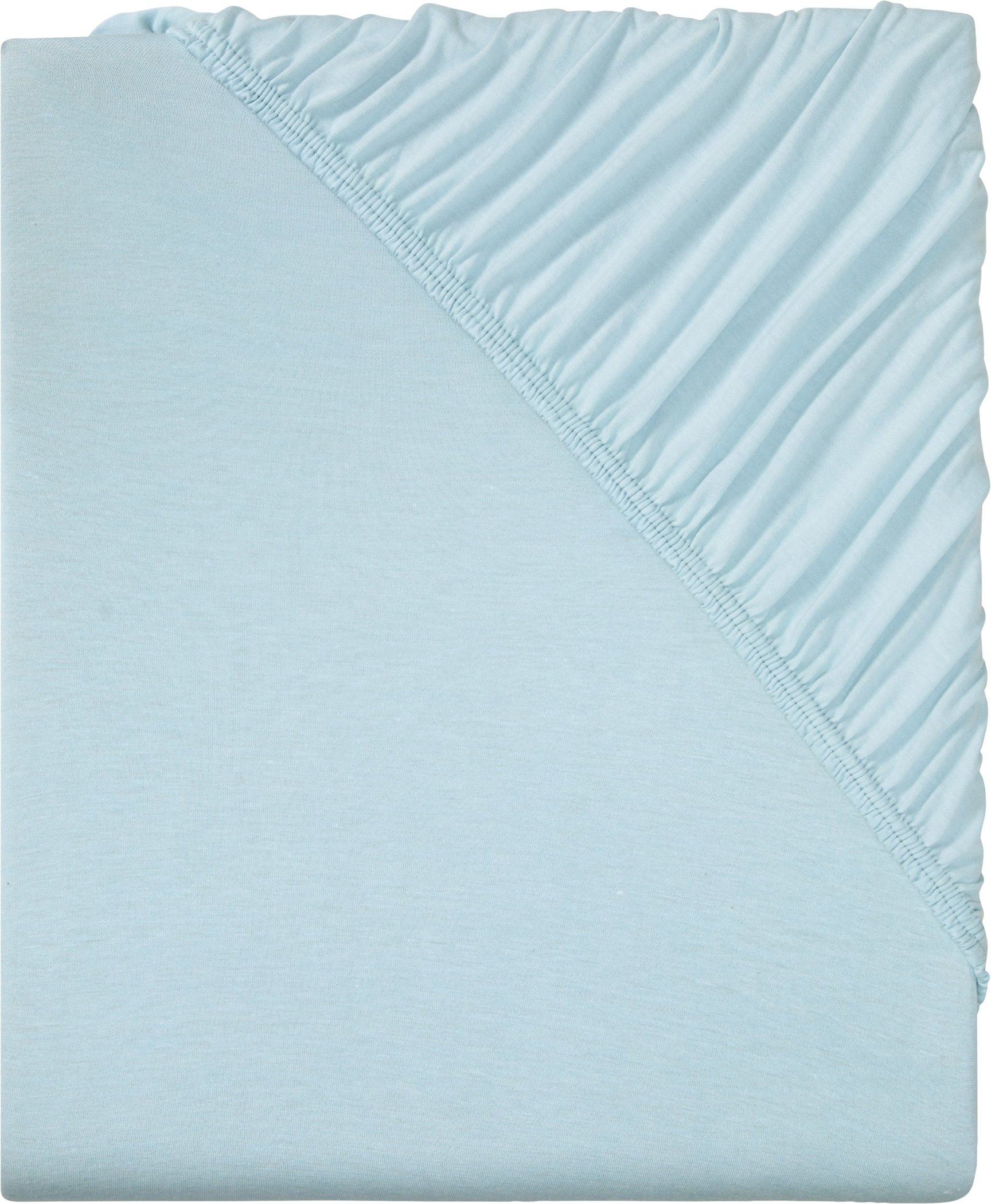 LIVARNO home Spannbettlaken CVC Jersey 140-160 x 200 x 25 cm (Blau)