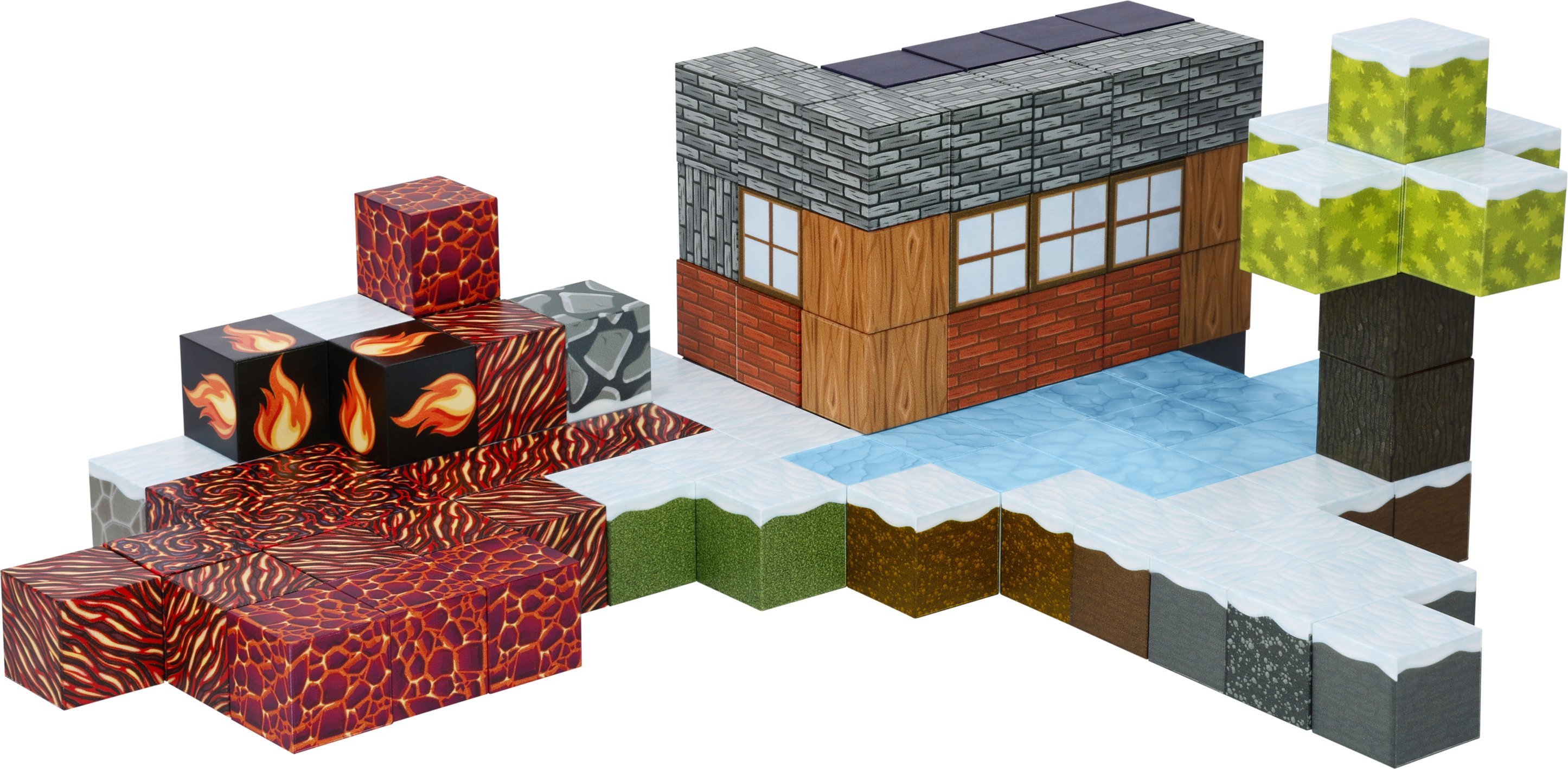 lupilu® Magnetische Bausteine 100tlg (Eis und Feuer)