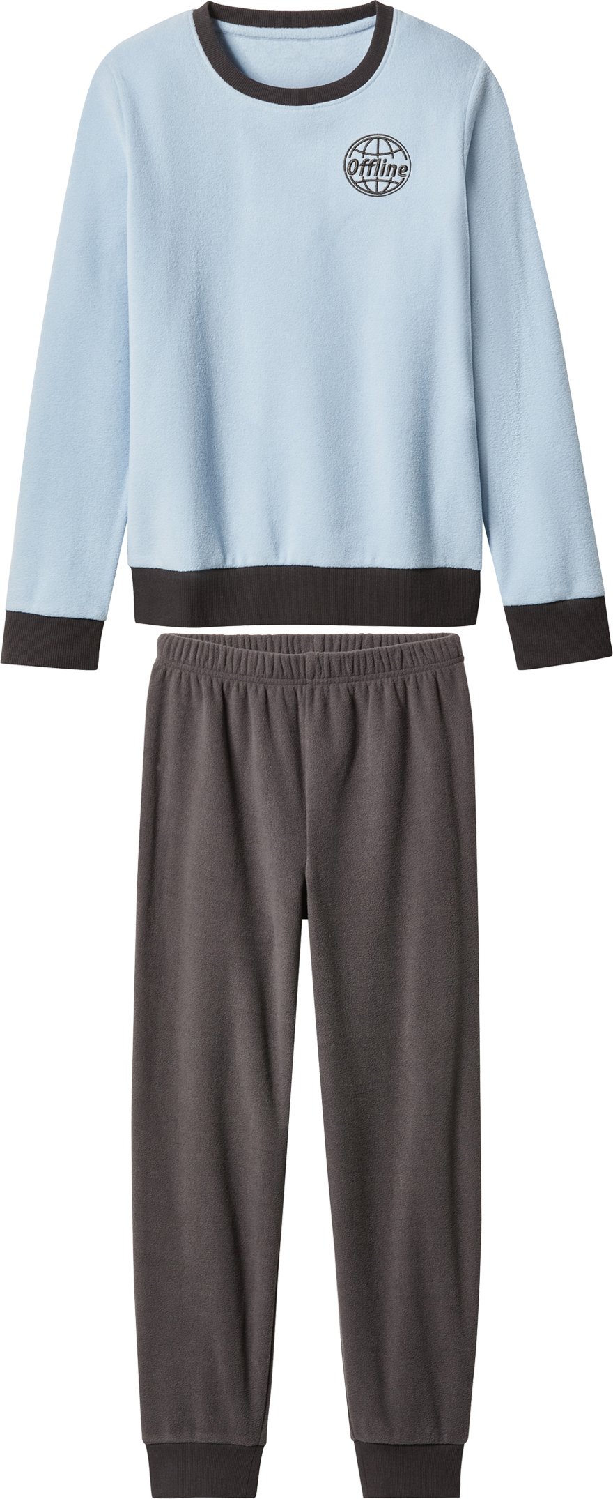 Thumbnail - esmara® Kinder Pyjama (blau/dunkelgrau, 134/140)