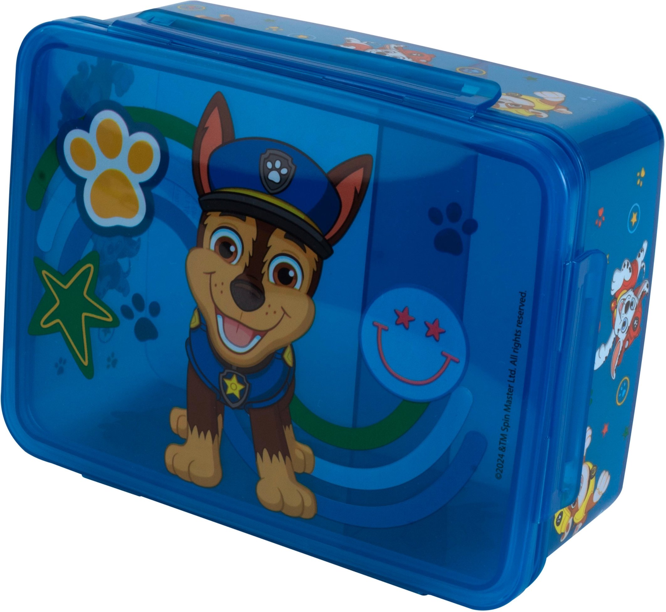 Trinkflasche und Brotdose (Brotdose mit Einleger blau)