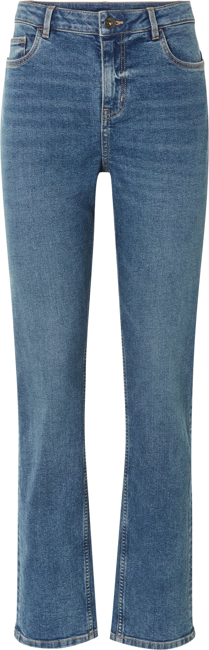 esmara® Damen Jeans Straight High Waist (Blau, 36)