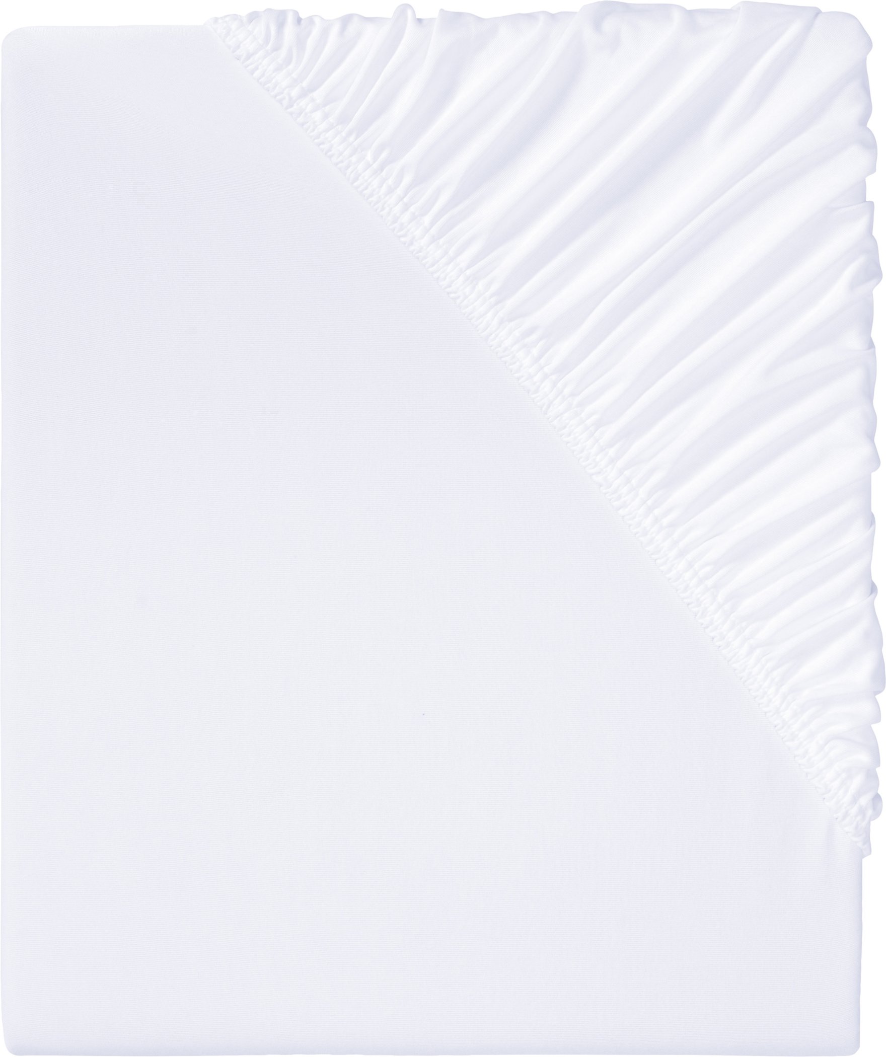 LIVARNO home Spannbettlaken Mikrofaser Jersey 140-160x200x25cm (Weiß)