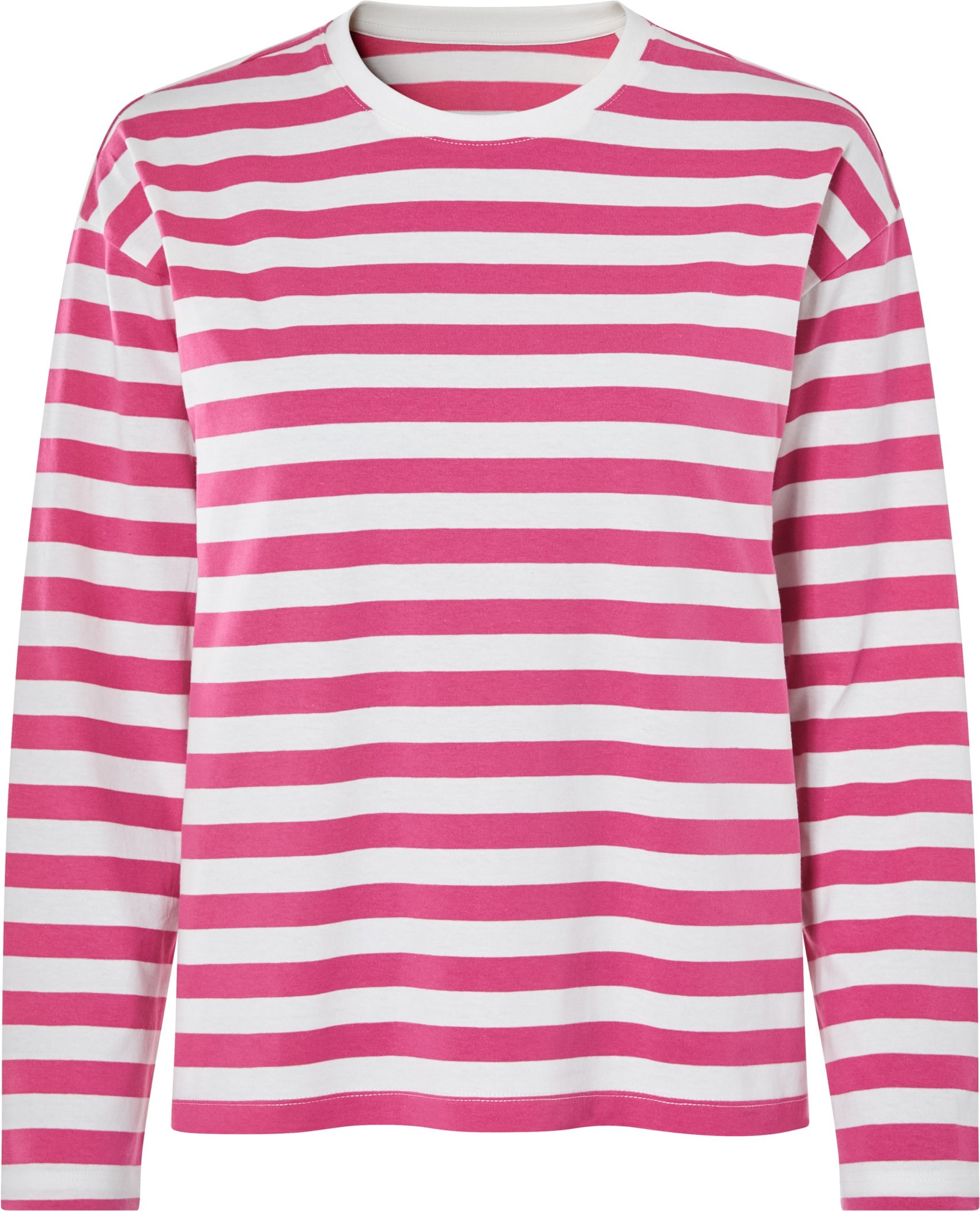 Thumbnail - esmara® D Langarmshirt GOTS CO (pink/Streifen, XS (32/34))