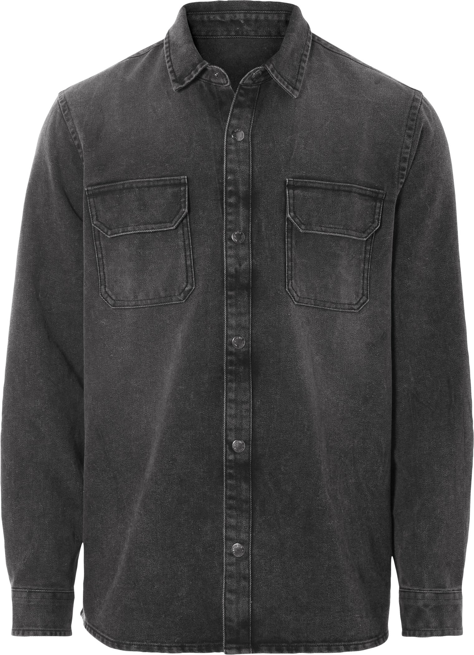 Thumbnail - LIVERGY® Herren Freizeithemd Jeans Modern Fit (Schwarz, L (41/42))