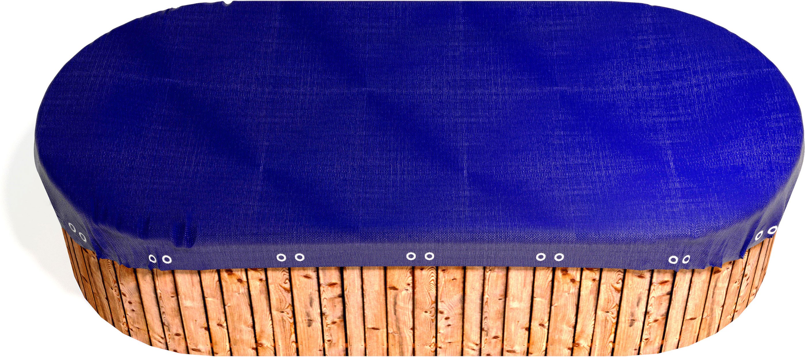 Grasekamp Abdeckplane Pool (Oval, Blau/Schwarz, 700x440 cm)