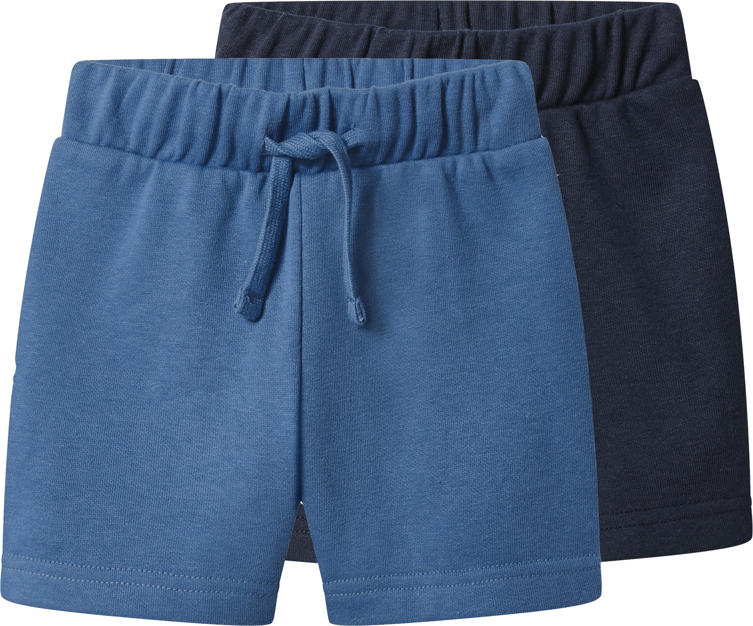 lupilu® Kleinkinder Sweatshorts, 2 Stück (blau/Navy, 122/128)