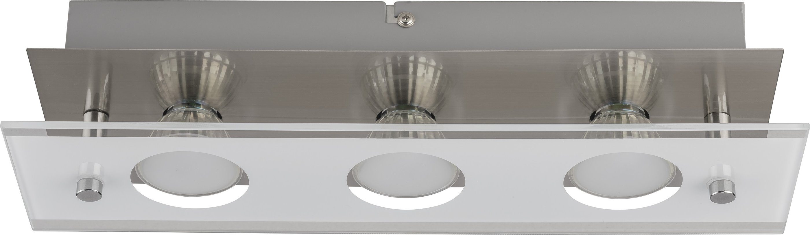 LIVARNO home Wand-/ Deckenleuchte LED 3 flmg. (eckig groß)