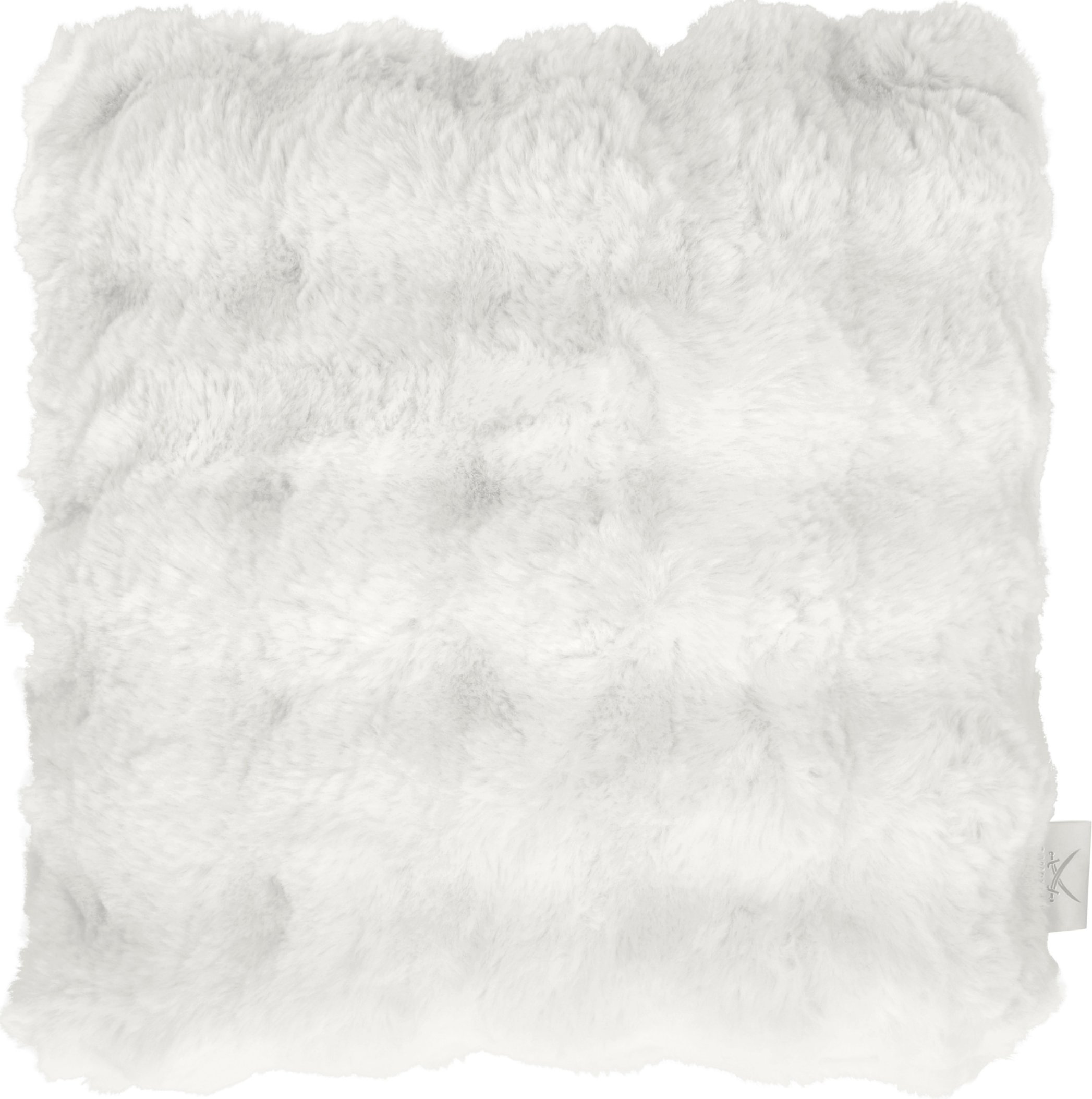 Dekokissen mit Füllung Fake Rabbit (Weiß)