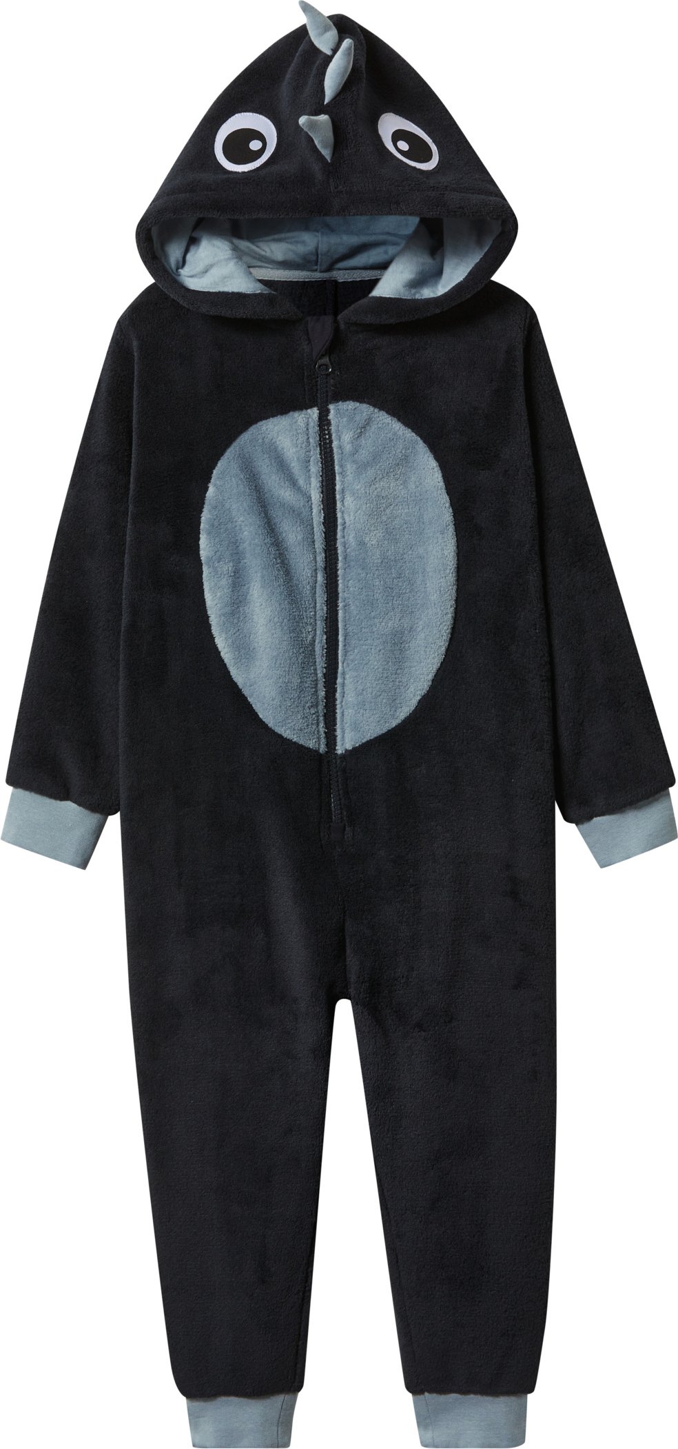 Thumbnail - lupilu® Kinder-Plüsch-Overall (Navy, 122/128)