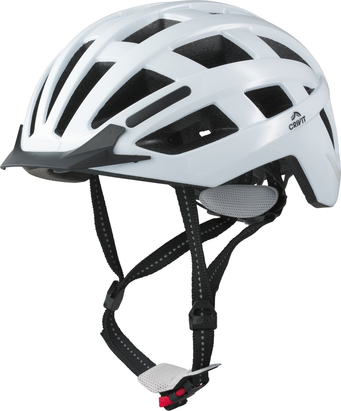 Thumbnail - CRIVIT Cityhelm mit Rearlight (Weiß, S/M)