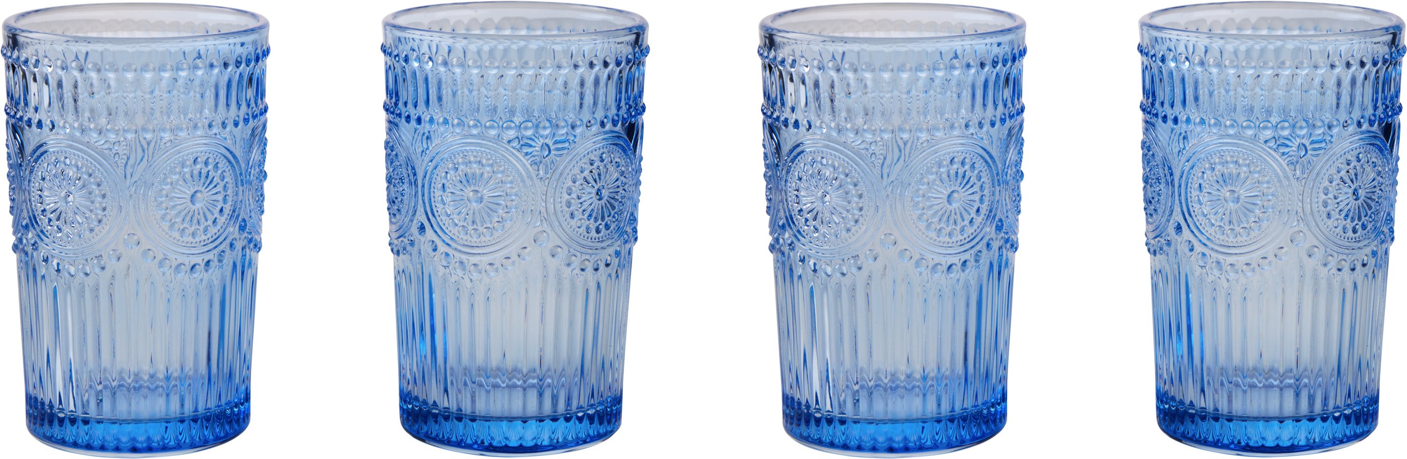 LIVARNO home Gläser, 4 Stück (Wasserglas/farbig)