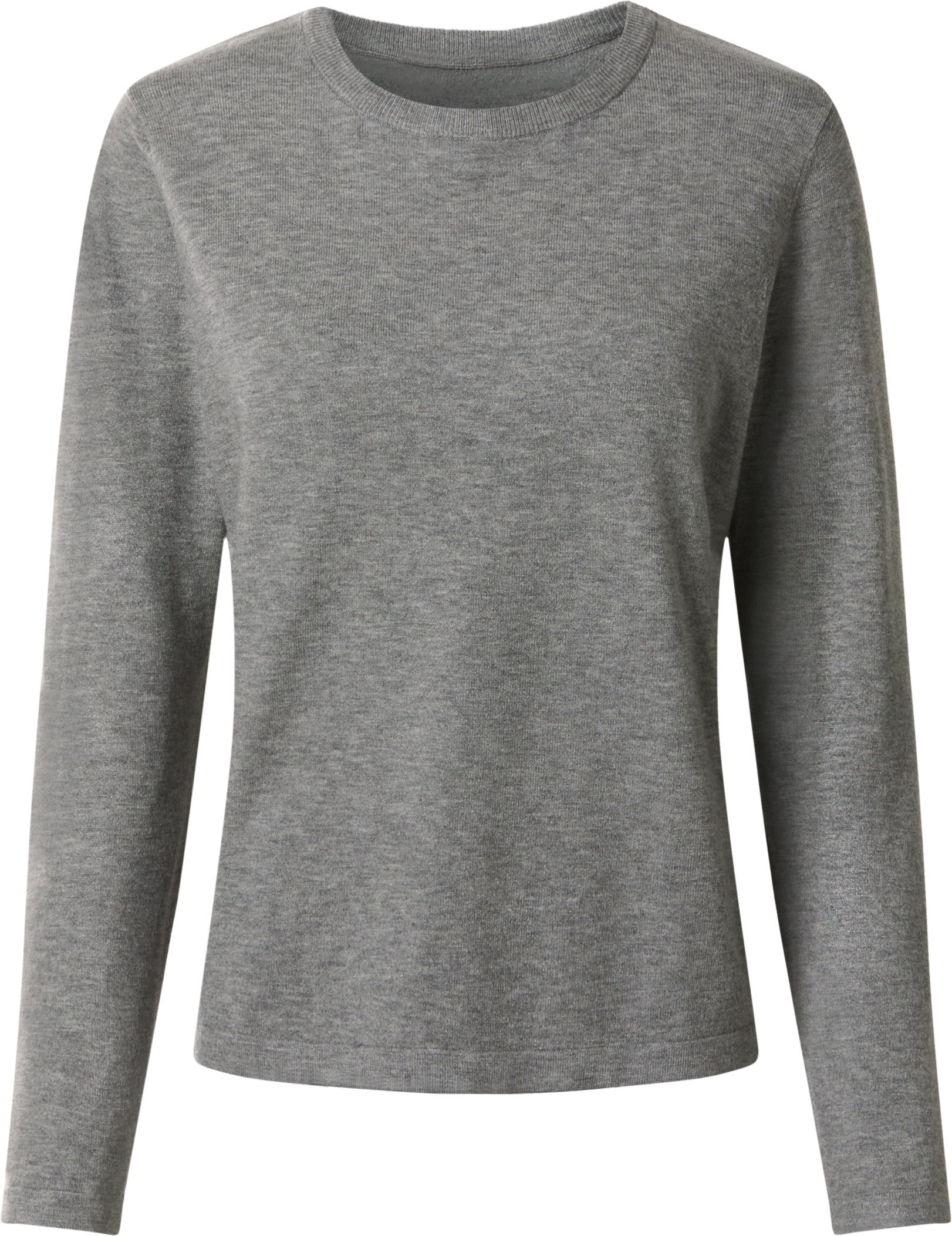 esmara® Damen Pullover Feinstrick (Grau, S (36/38))