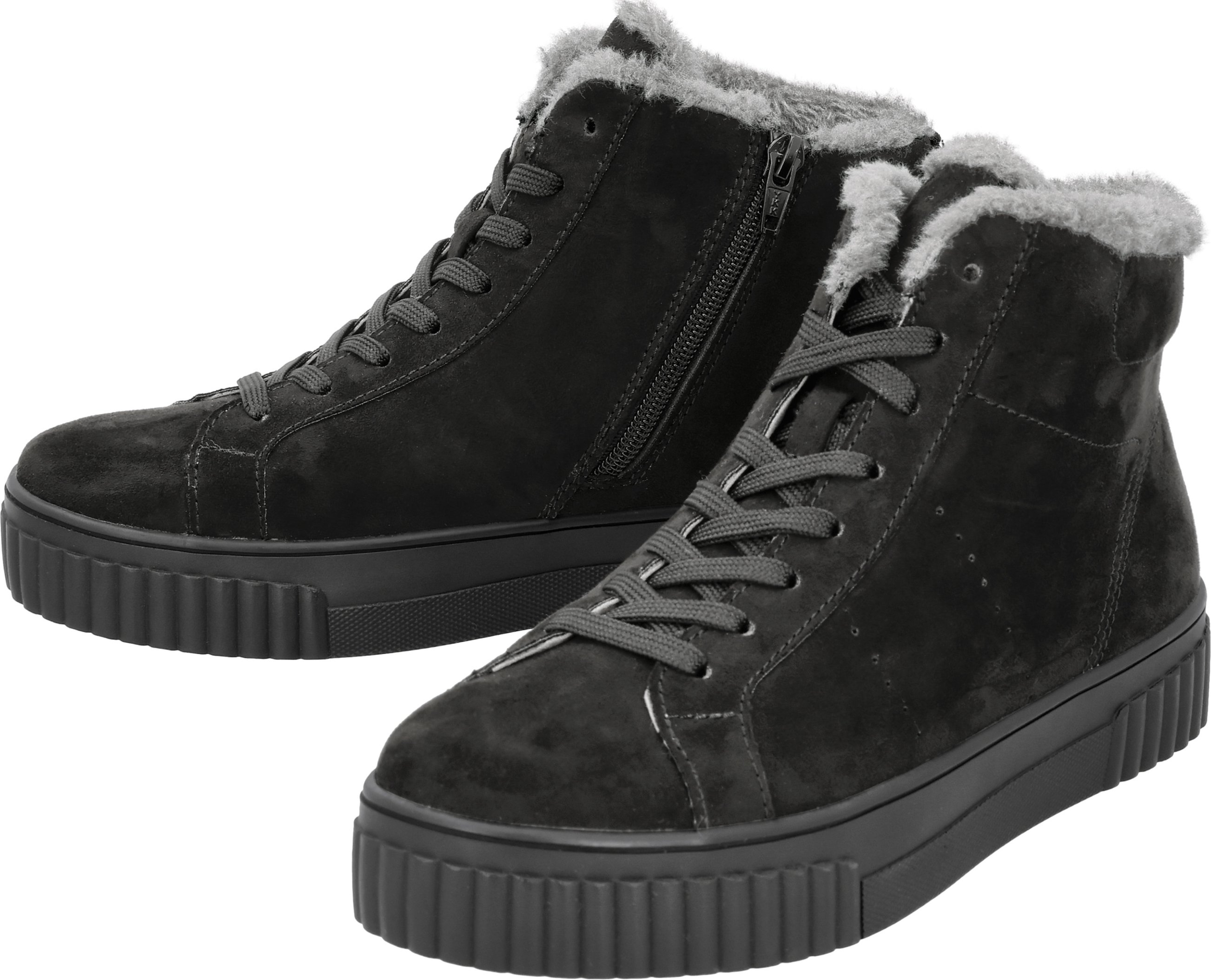 esmara® Damen Highcut-Sneaker (Schwarz, 38)