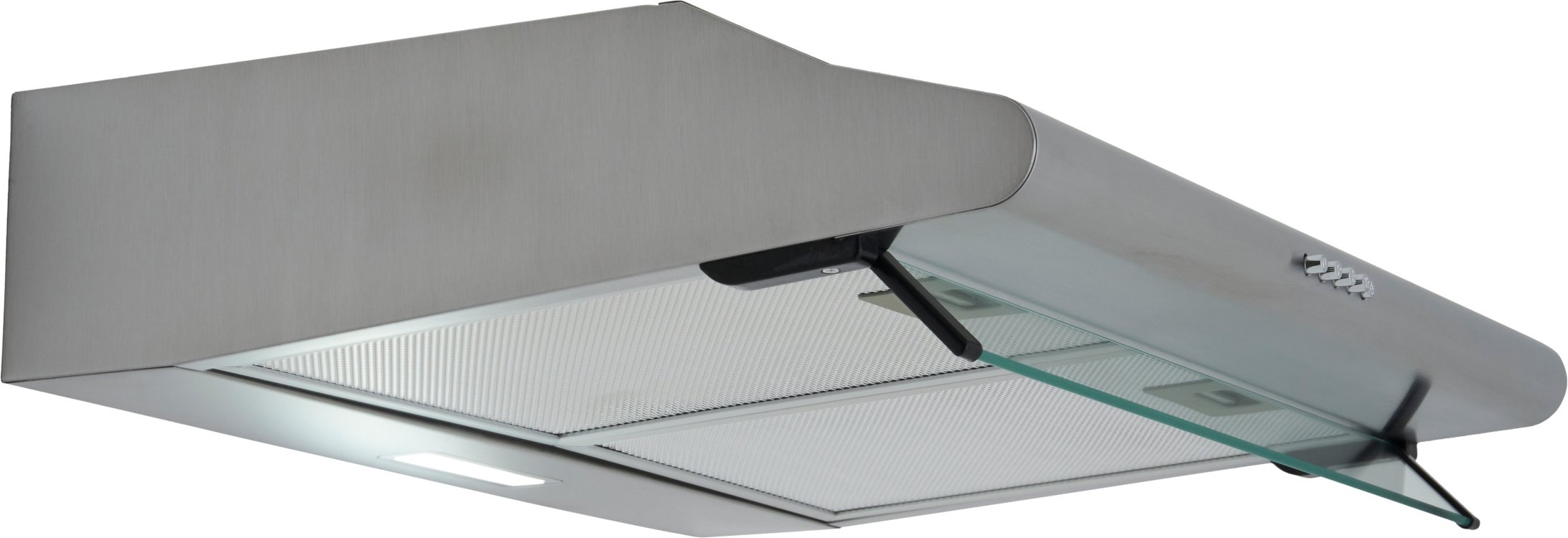 Respekta Unterbauhaube mit Glasschrim (Breite: 60 cm, Silber)