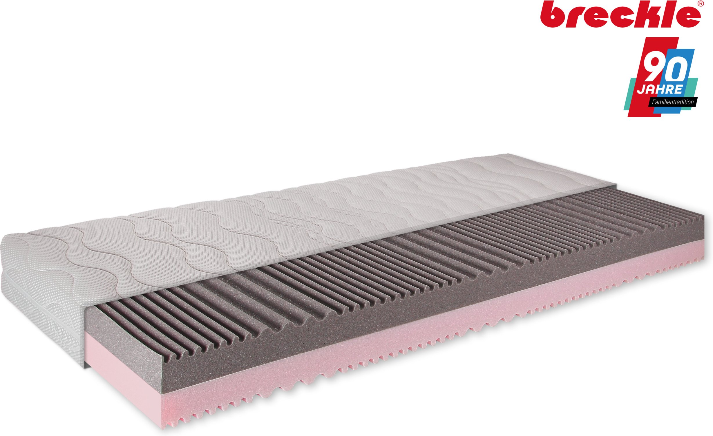 Breckle 7-Zonen-Kaltschaum-Matratze Duo Plus (H2 / H3, 120 X 200 CM)