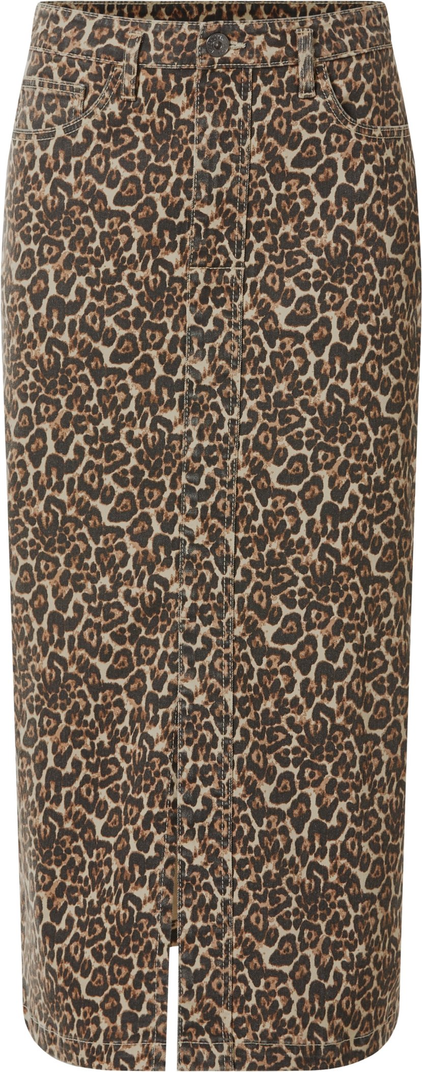 esmara® Damen Jeansrock Midi (Gemustert, 34)