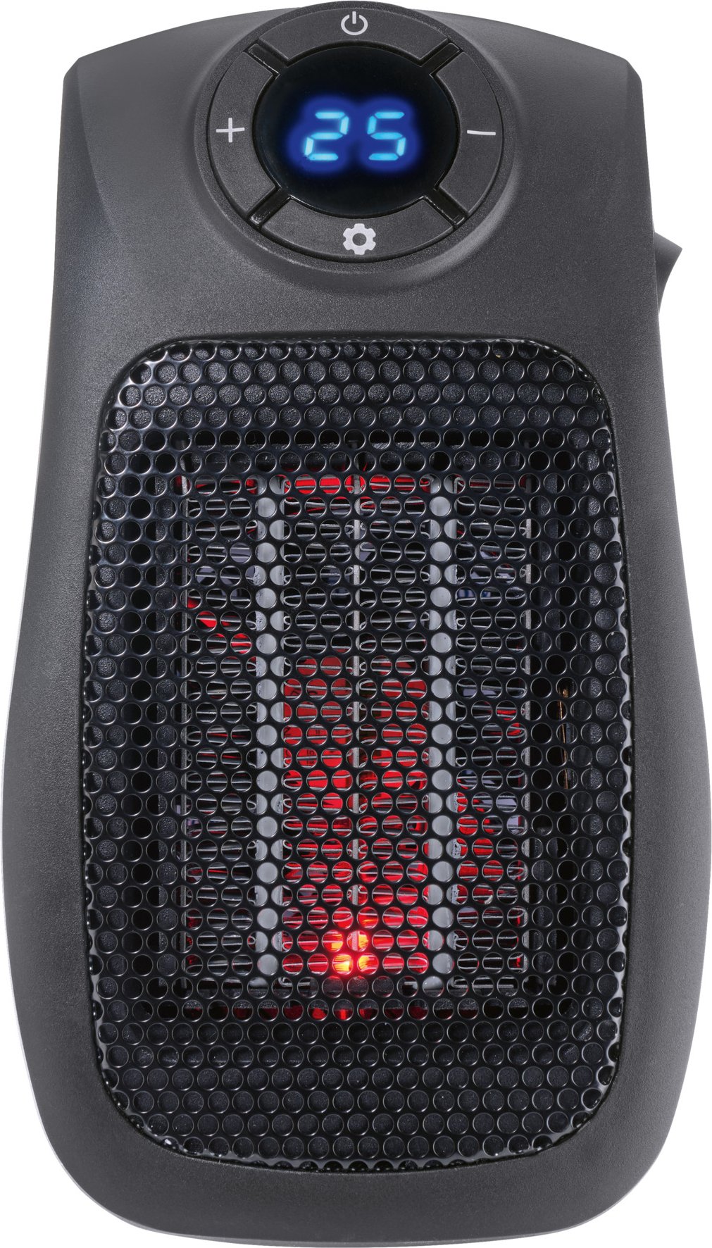 TRONIC® Keramik-Steckdosen-Heizlüfter, 600 W (Schwarz)