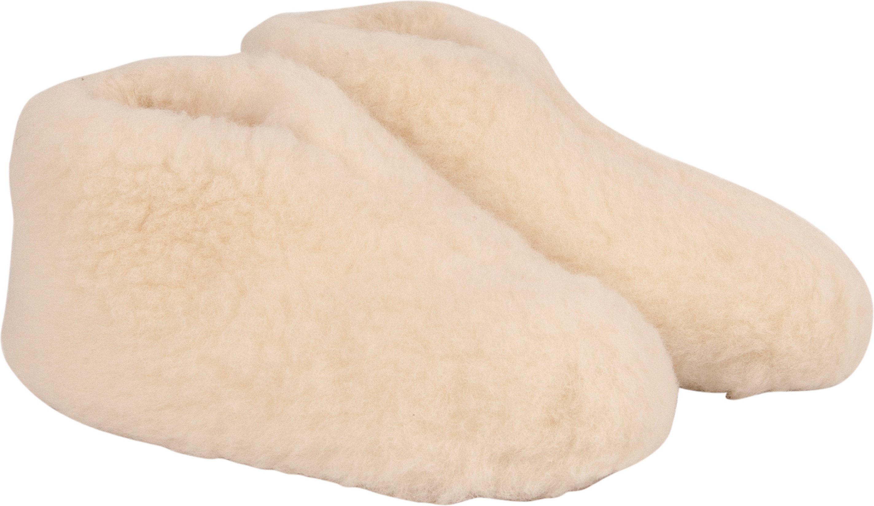 TXL Comfort Schurwolle Hausschuhe (Weiß, 36/38)